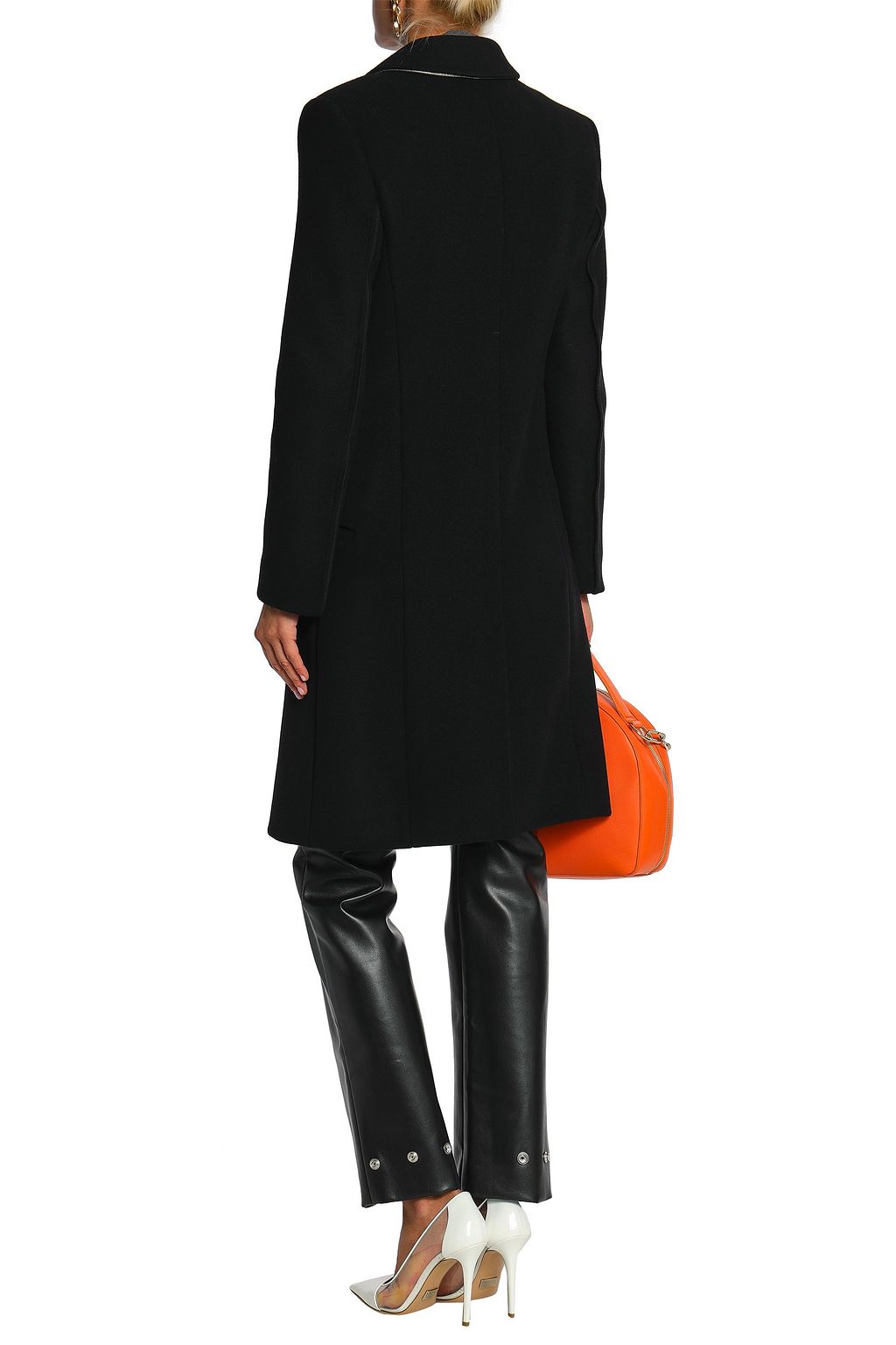 RABANNE Wool-blend felt coat