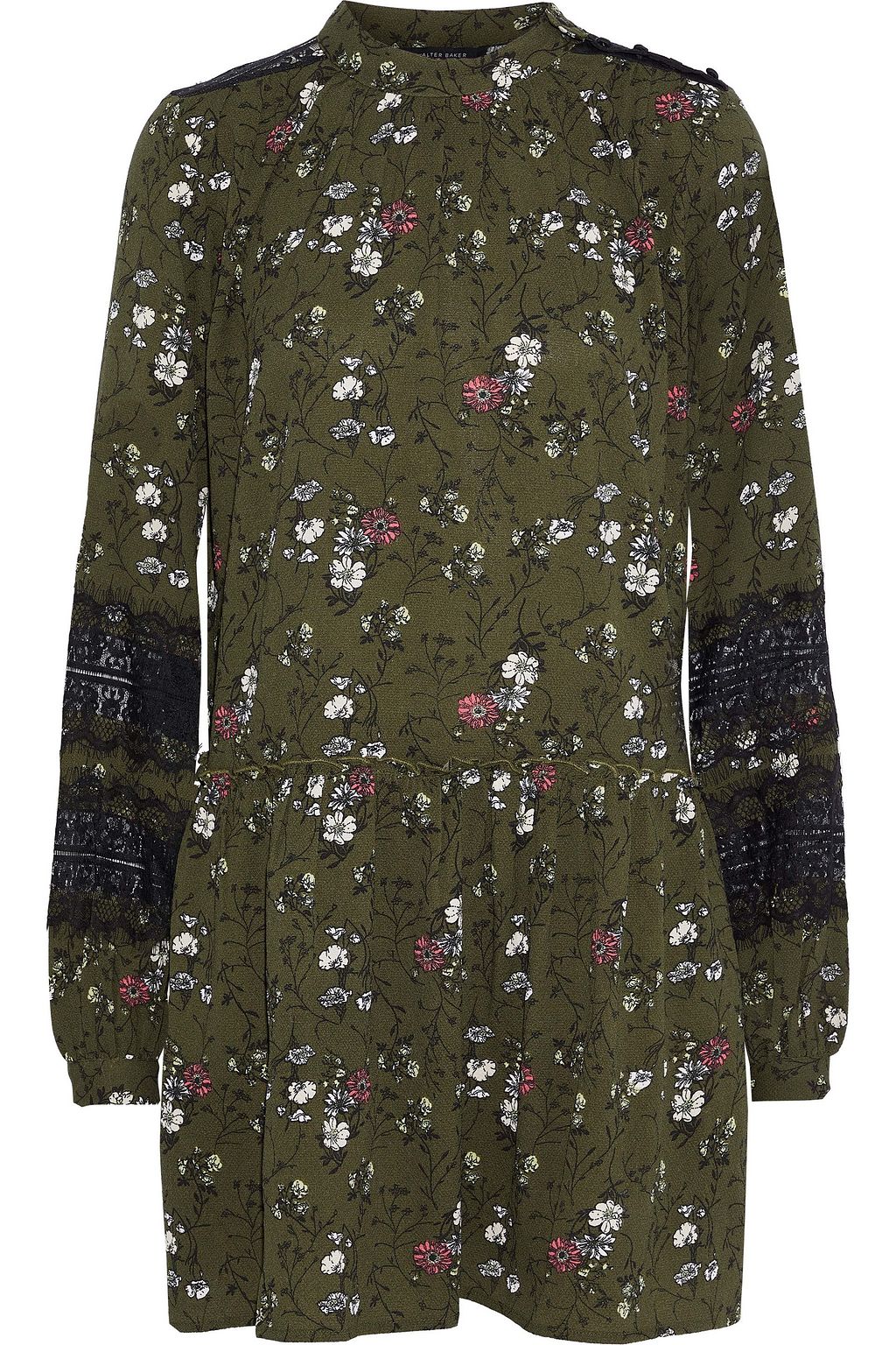 analise floral midi dress