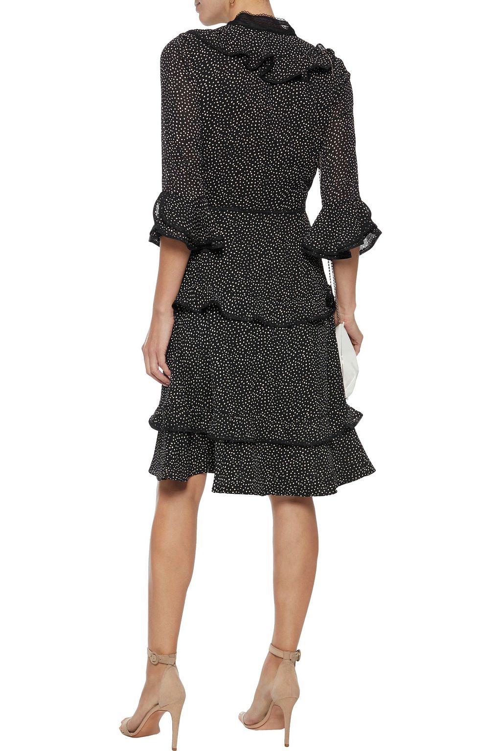 mikael aghal polka dot dress