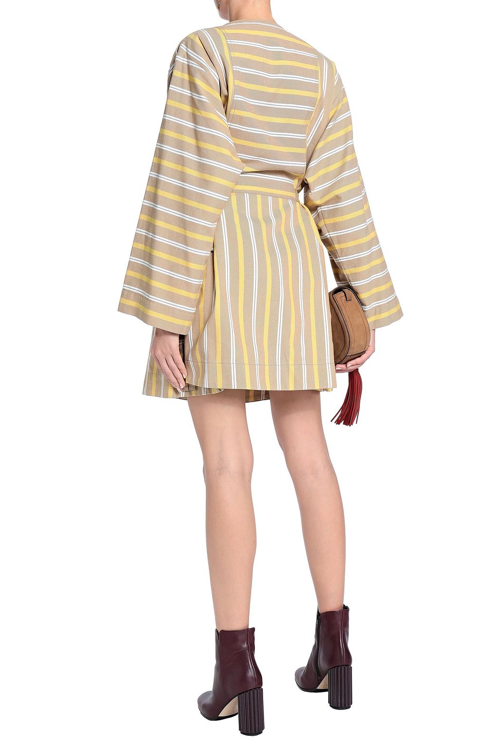 SEE BY CHLOÉ Striped cotton-canvas mini dress
