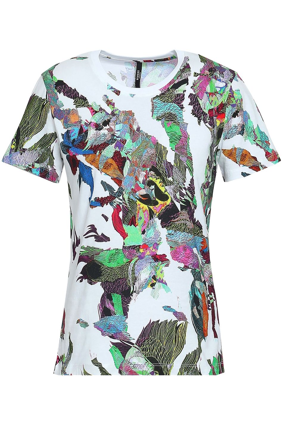 White Printed Cotton Jersey T Shirt Sale Up To 70 Off The
