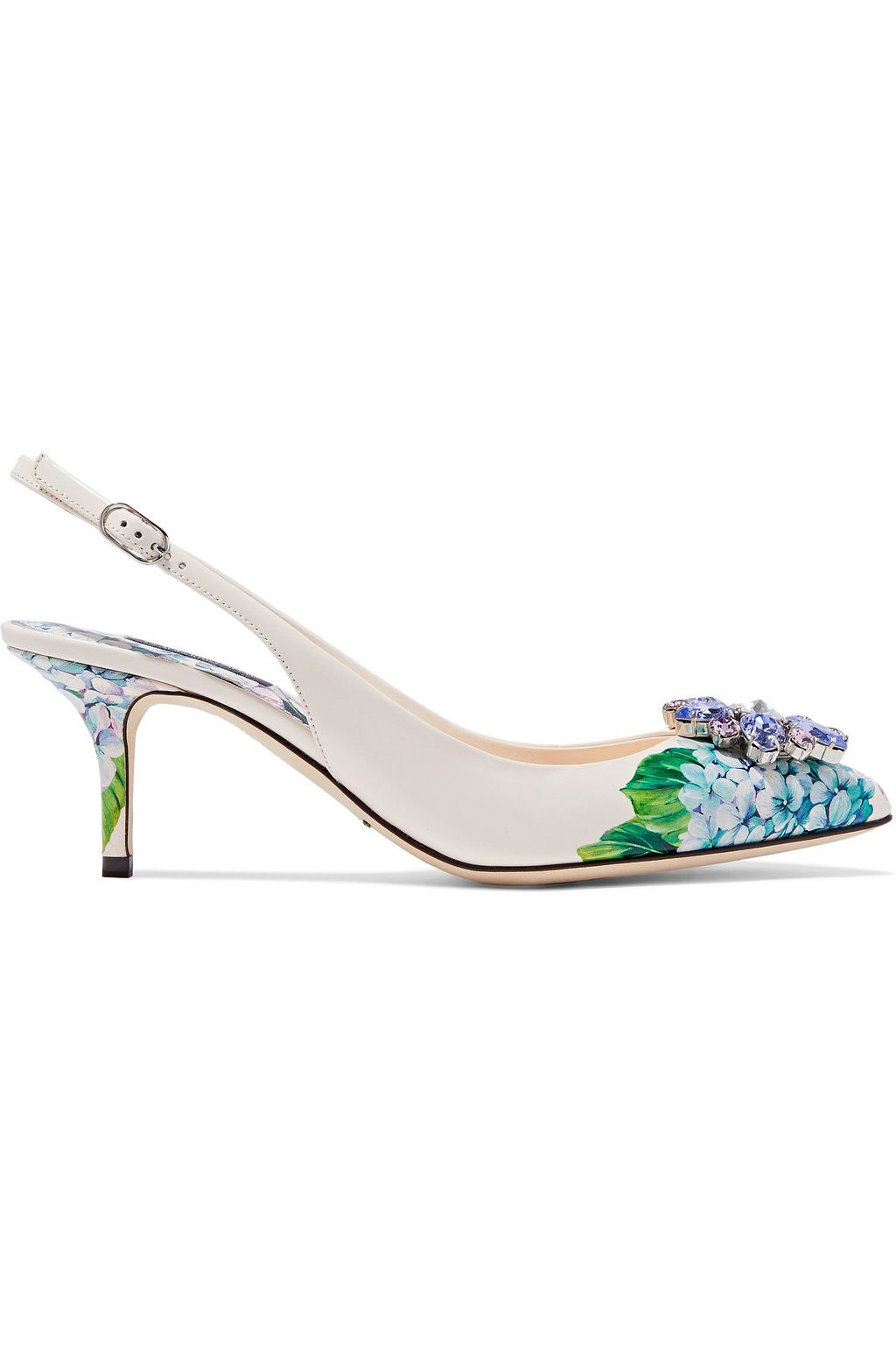 floral slingback pumps