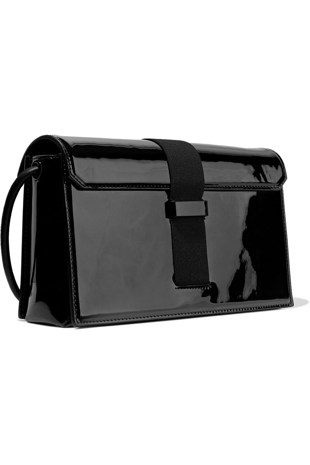 CHRISTOPHER KANE Devine buckled patent-leather shoulder bag