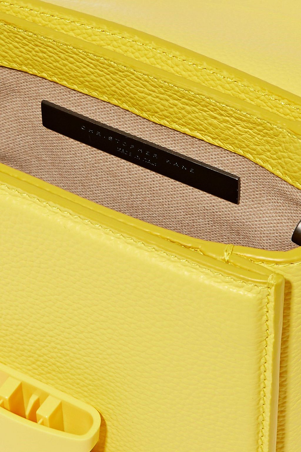 CHRISTOPHER KANE Textured-leather shoulder bag