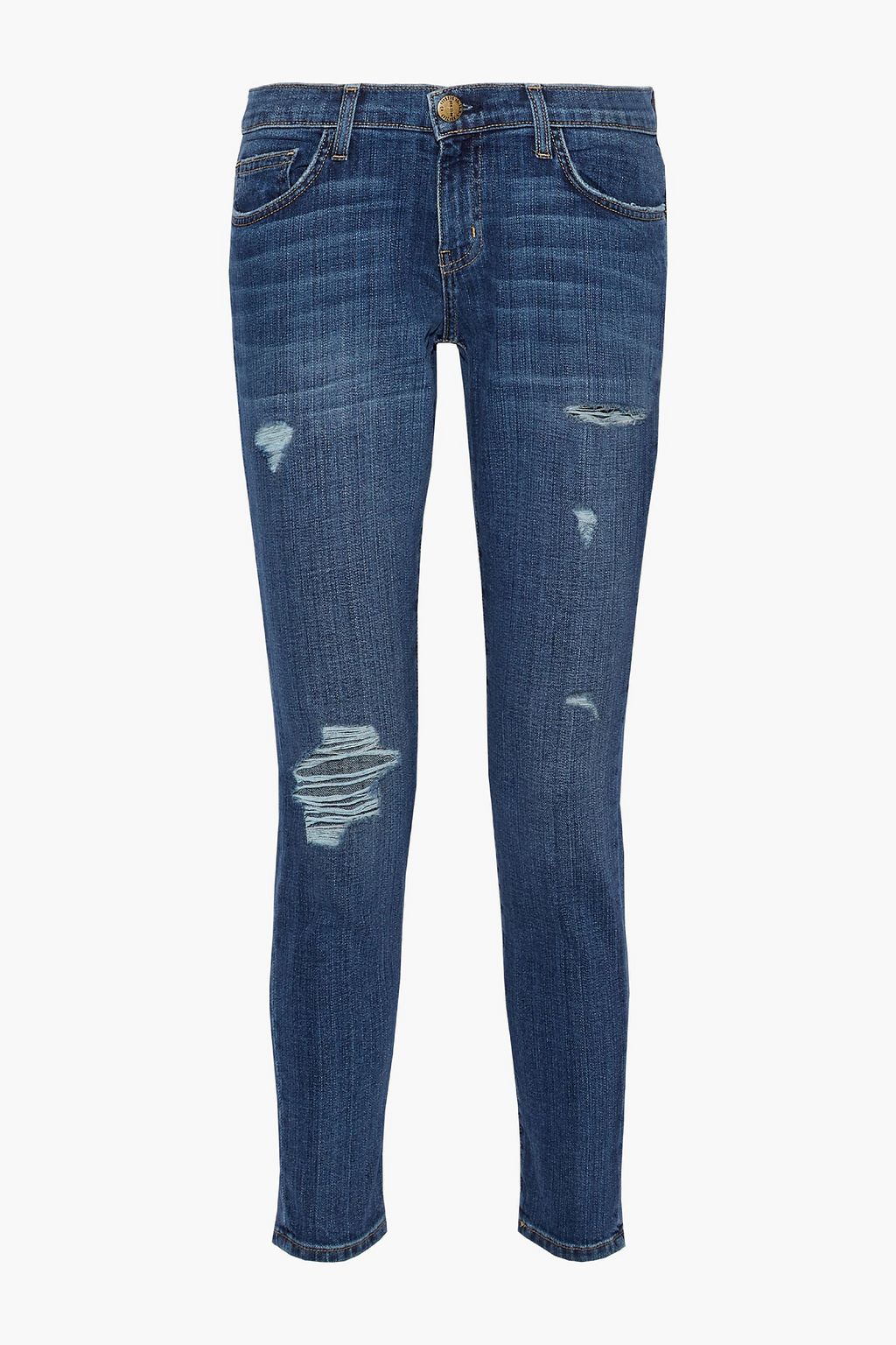 Mid denim The Easy Stiletto distressed 