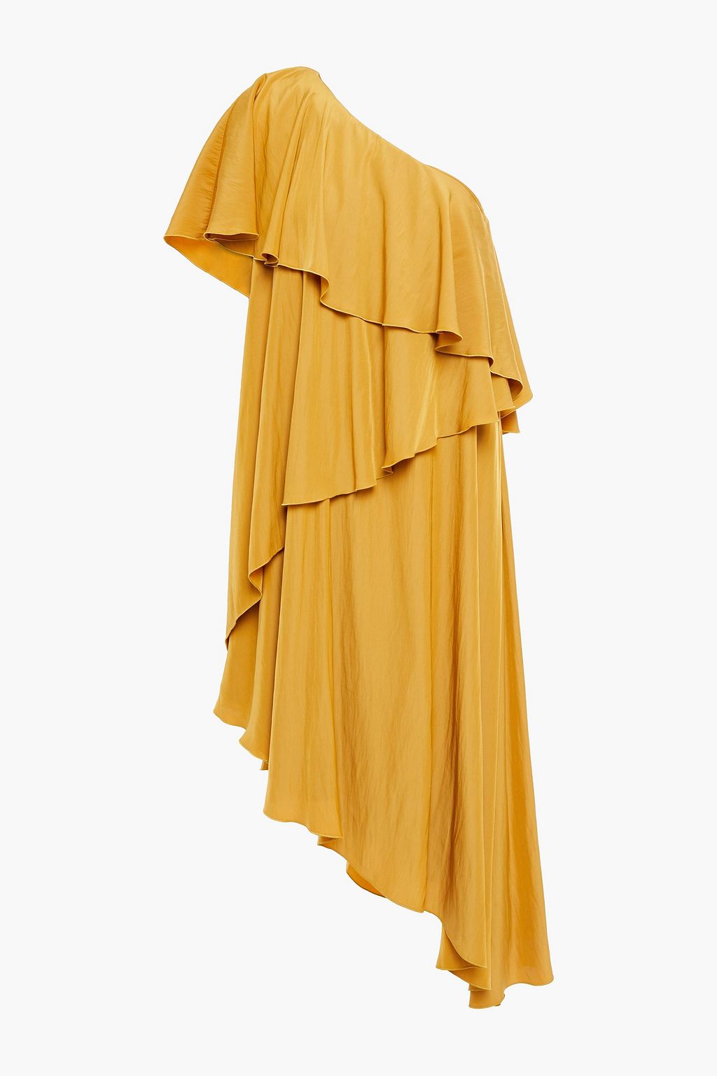 lanvin one shoulder dress