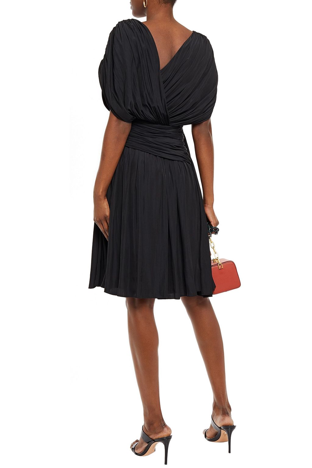 LANVIN Draped ruched cady dress