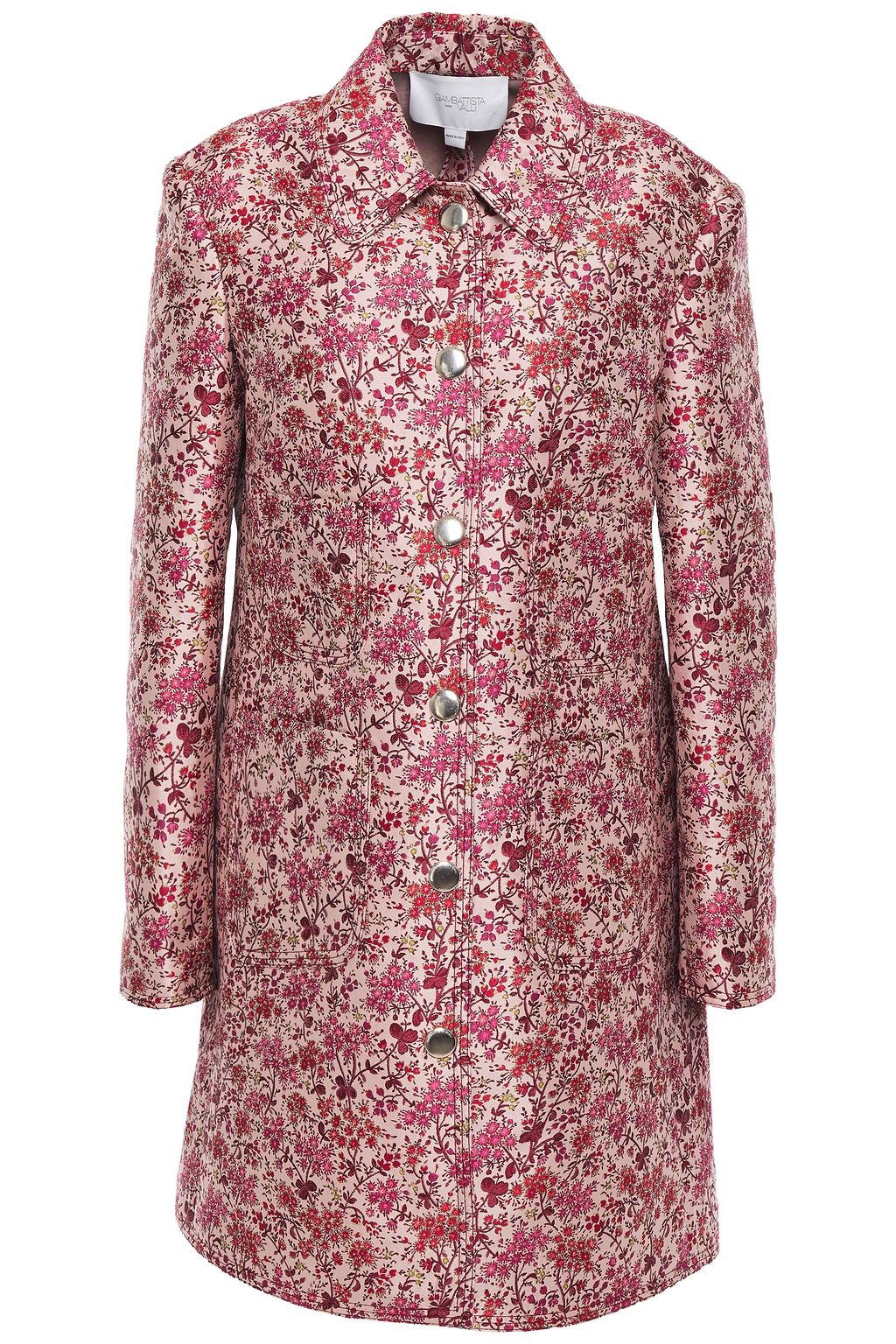 pink floral coat