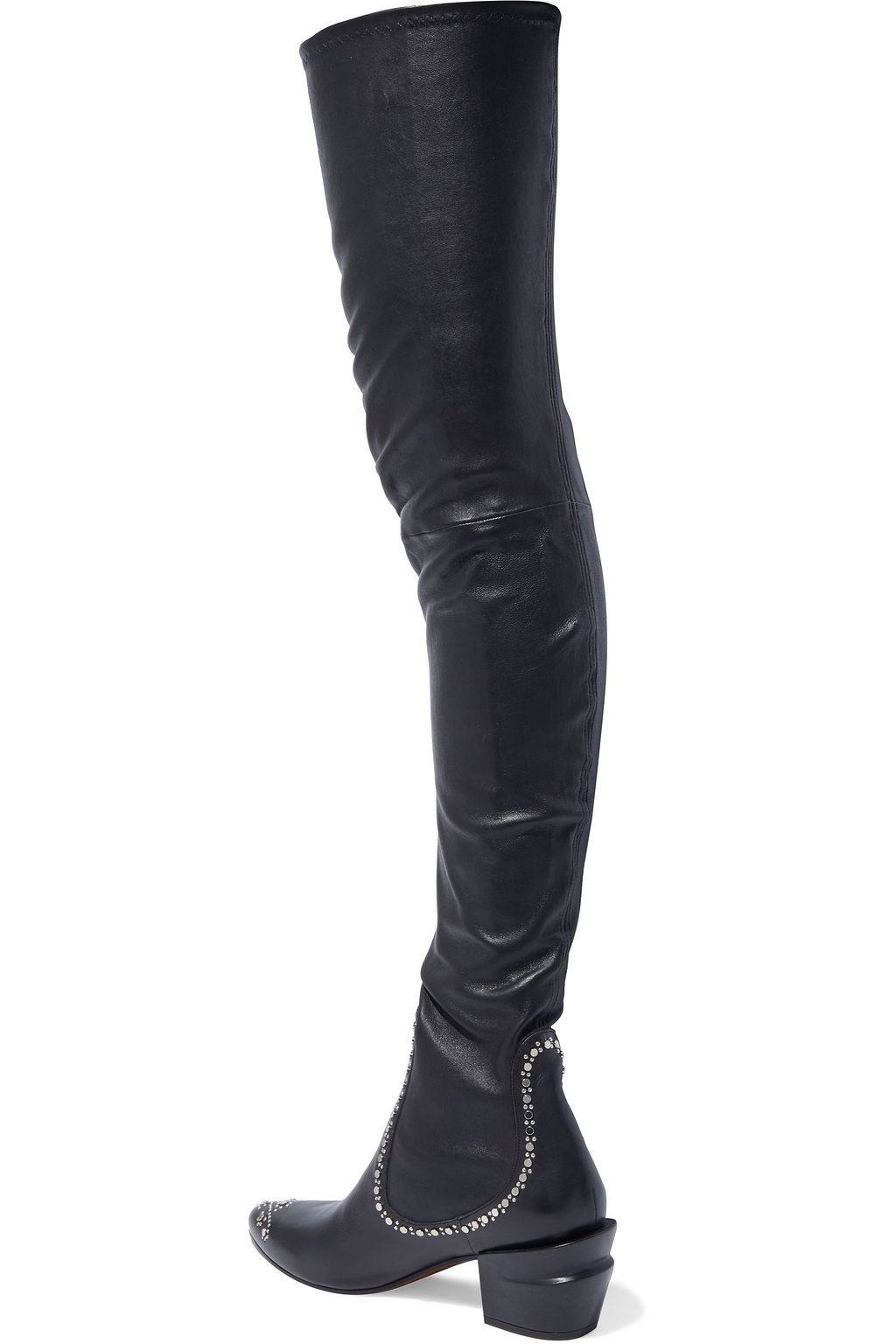 CLERGERIE Alert studded stretch-leather thigh boots