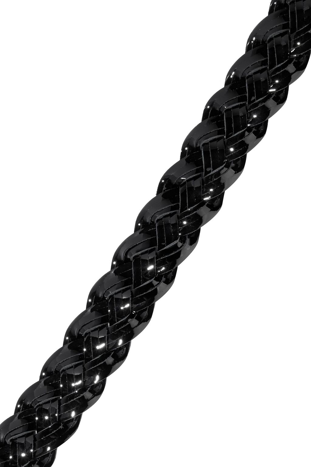 IRO Besano braided patent-leather belt