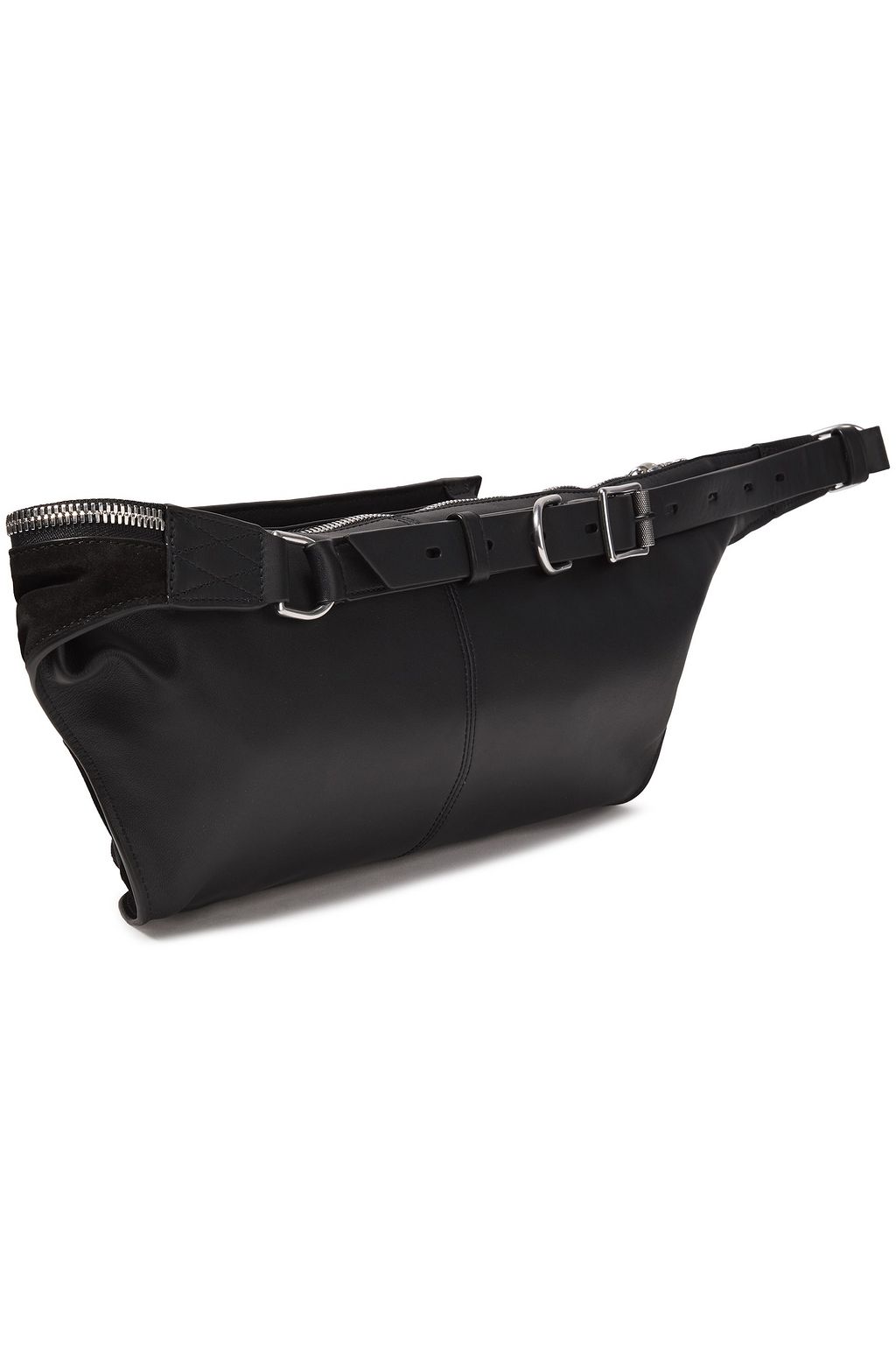 RAG & BONE Elliot large chain-detailed suede and leather belt bag