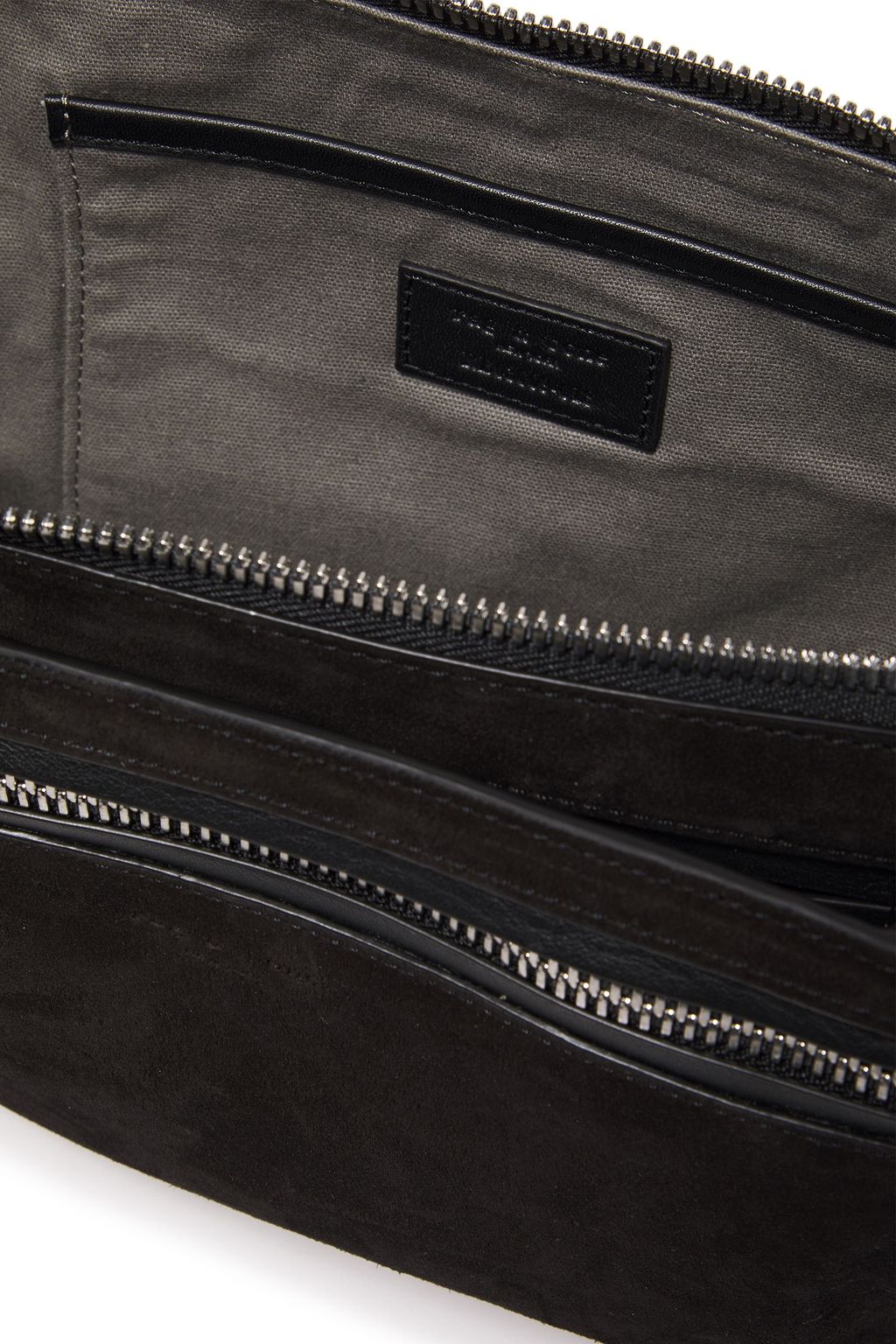 RAG & BONE Elliot large chain-detailed suede and leather belt bag