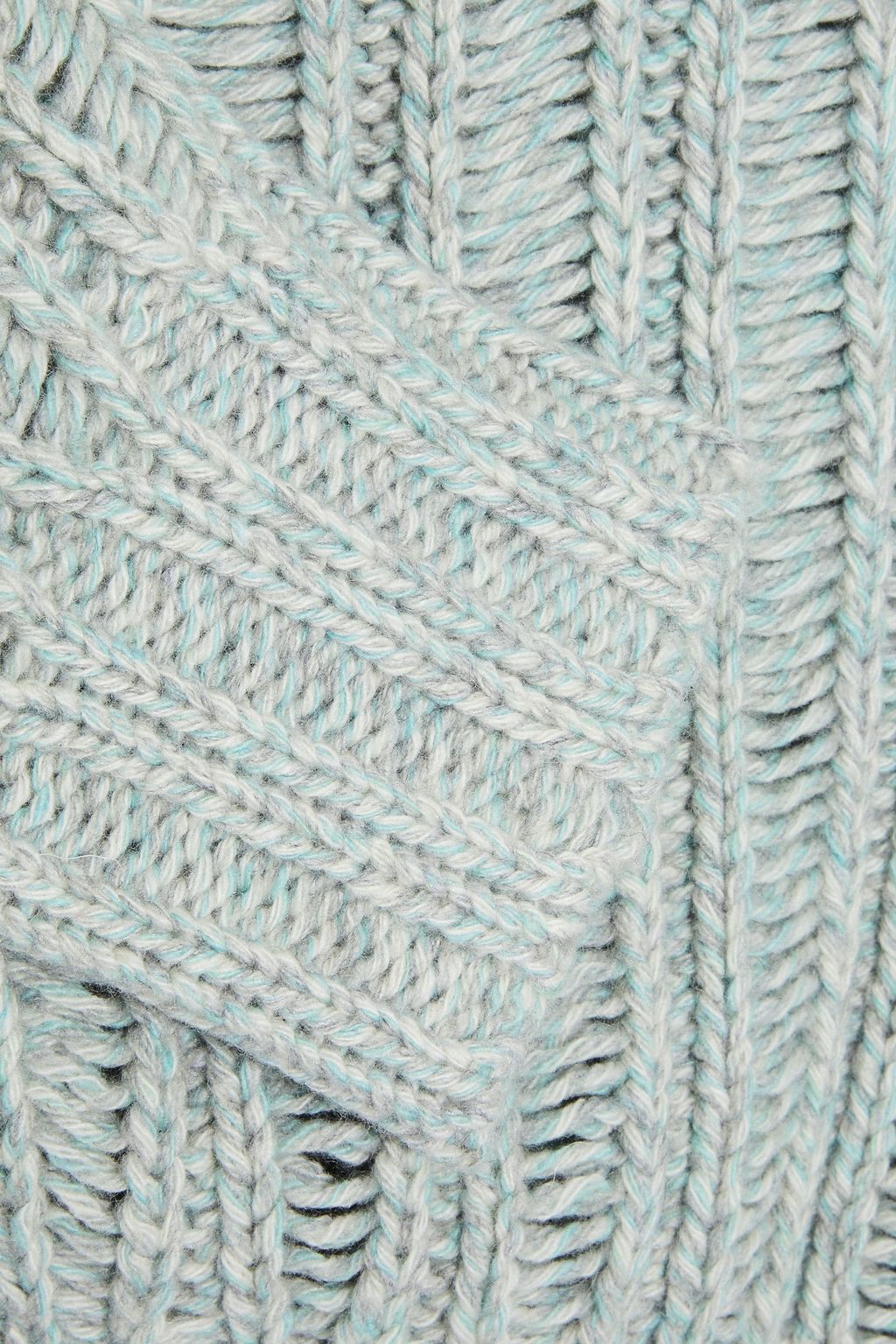 SIES MARJAN Nancy mélange ribbed cashmere and wool-blend sweater