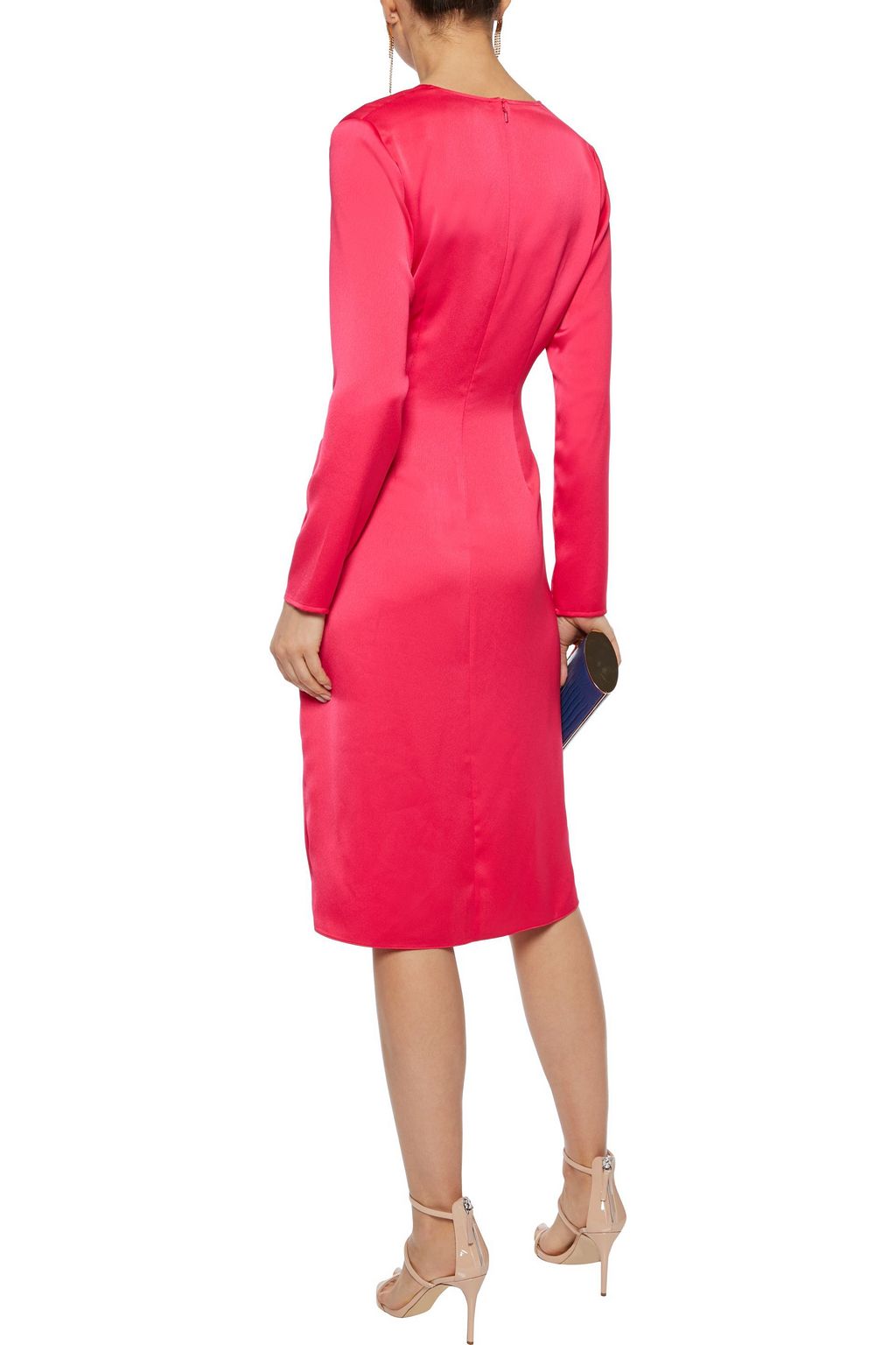 JAY GODFREY Coats twist-front satin-crepe dress