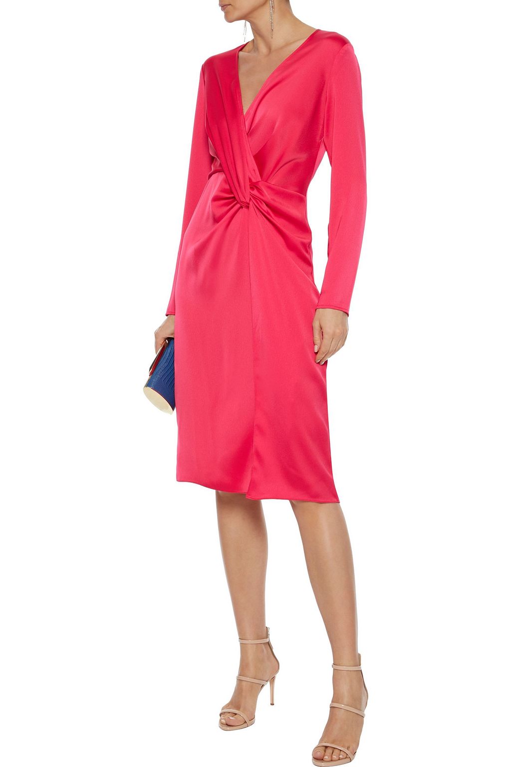 JAY GODFREY Coats twist-front satin-crepe dress