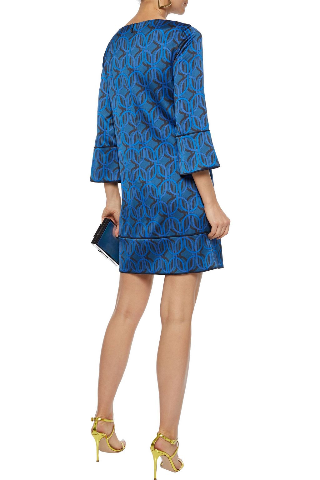 ELIE TAHARI Esmarella printed satin mini dress