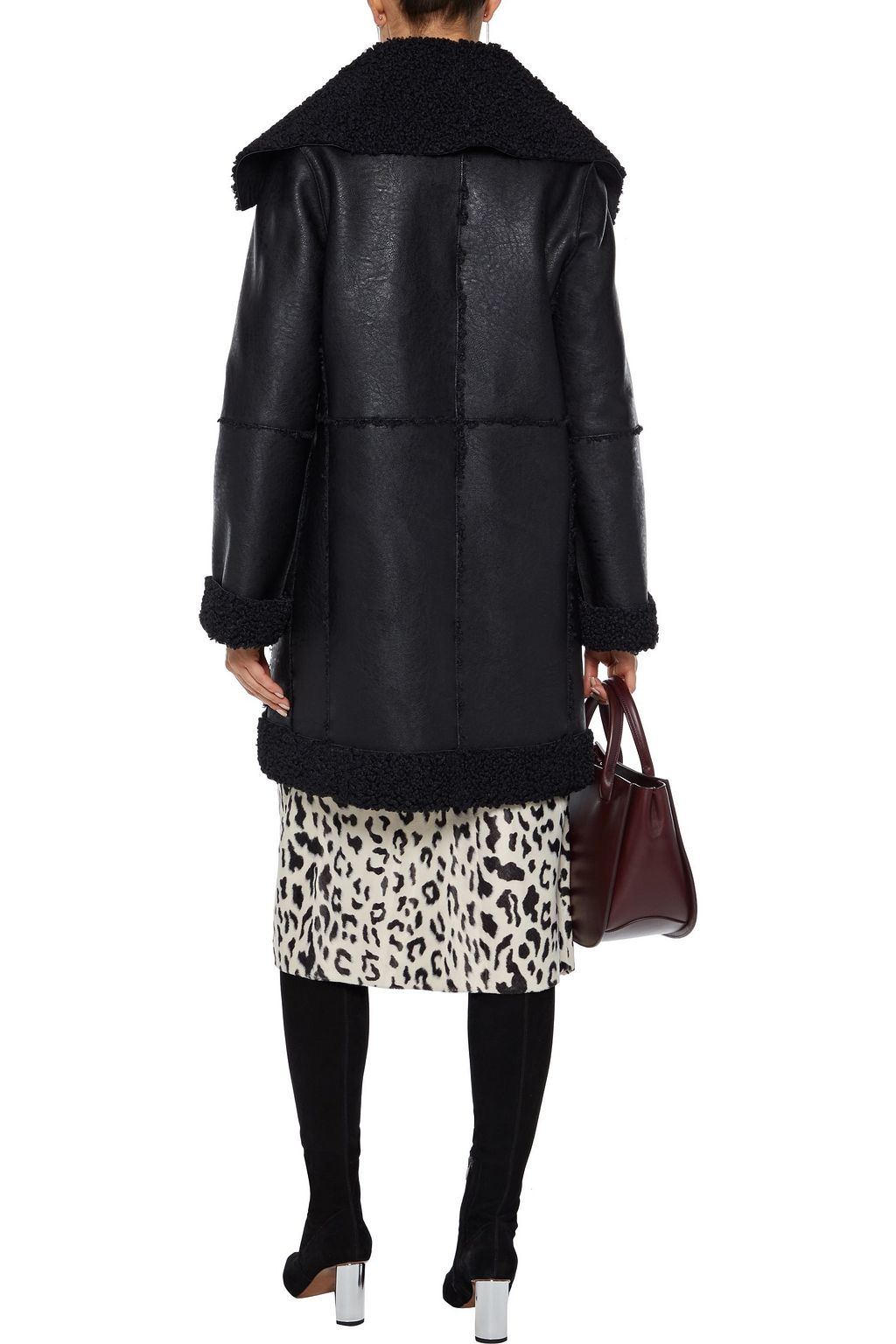ELIE TAHARI Rosie faux shearling coat