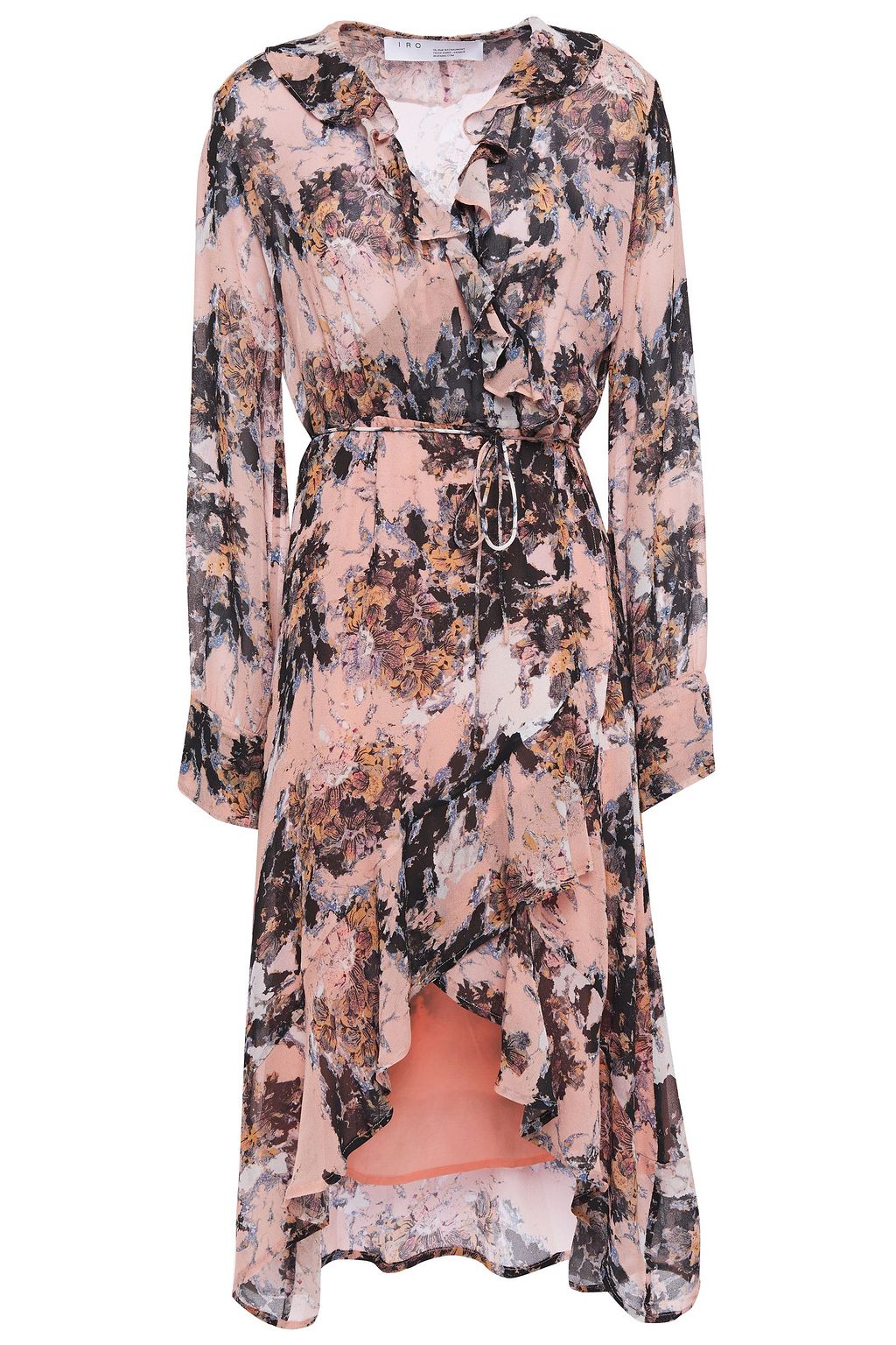 garden chiffon midi dress