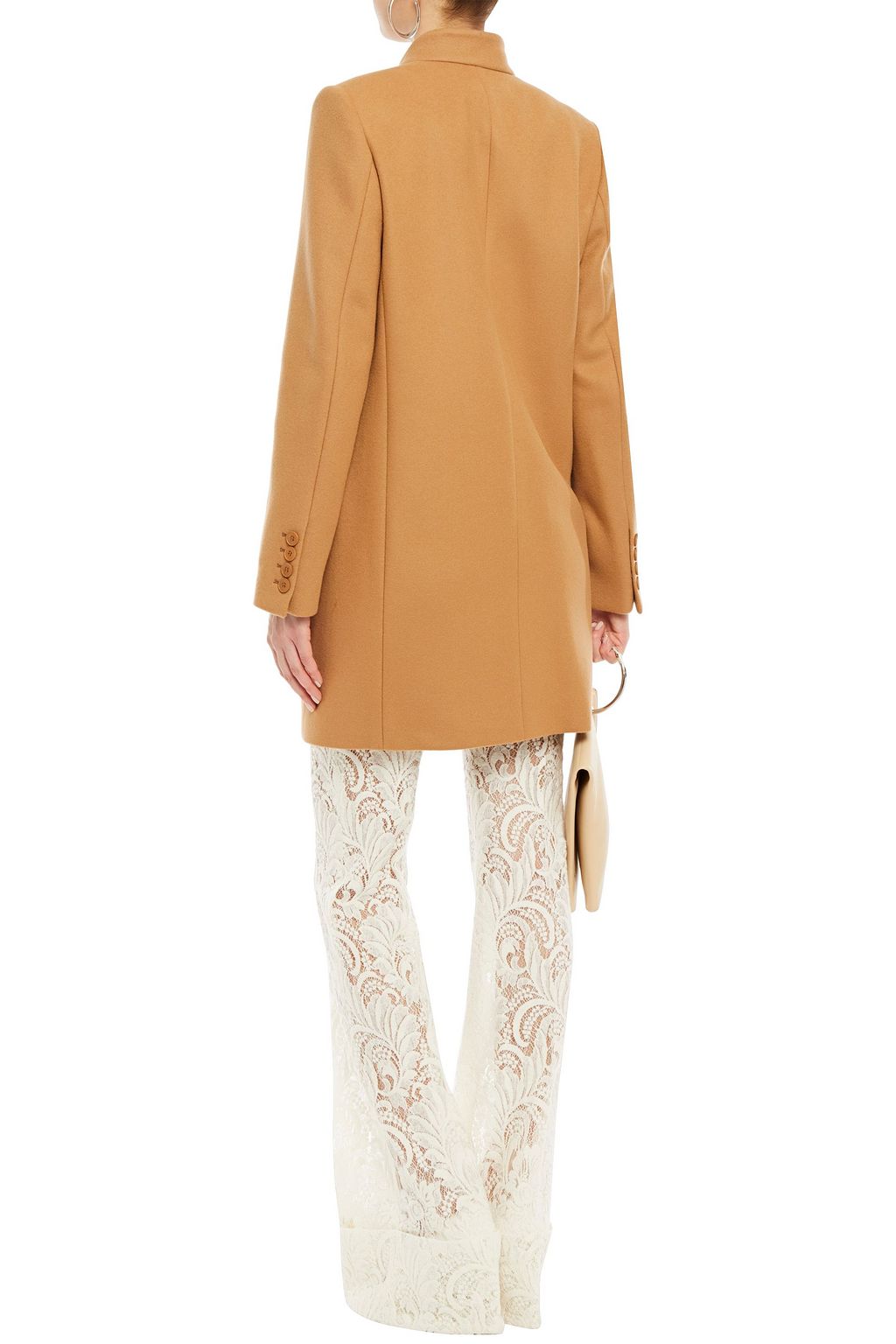 STELLA MCCARTNEY Brushed wool-blend felt coat