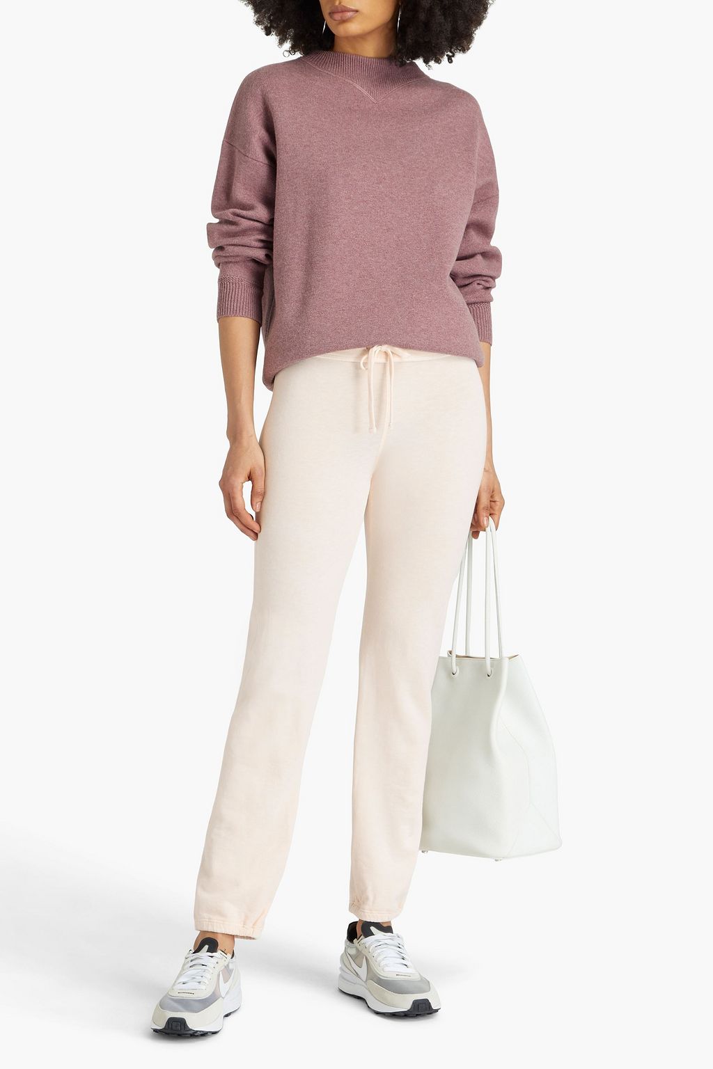 JAMES PERSE Genie Supima French cotton-terry track pants