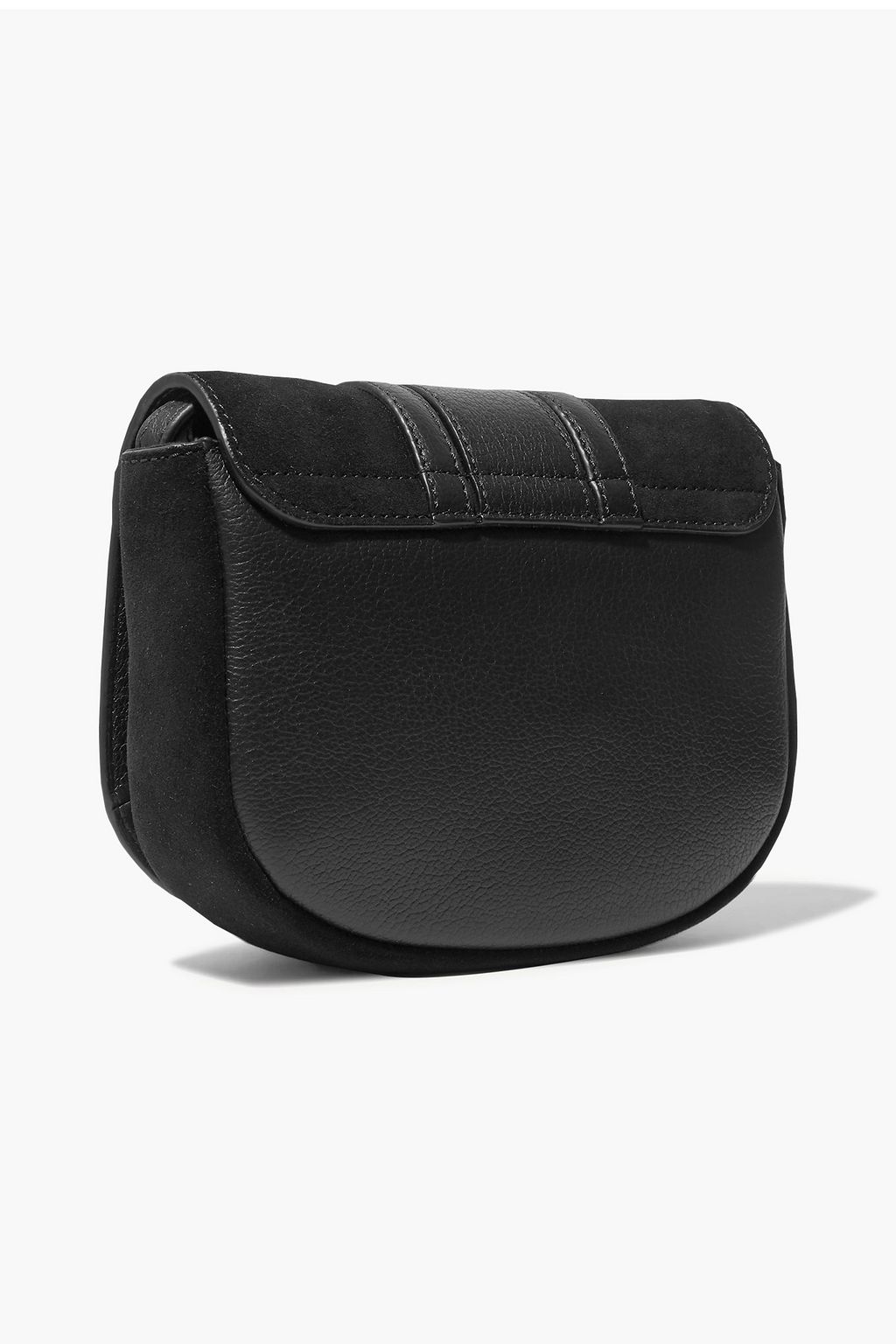 SEE BY CHLOÉ Mini Hana suede and pebbled-leather cross-body bag