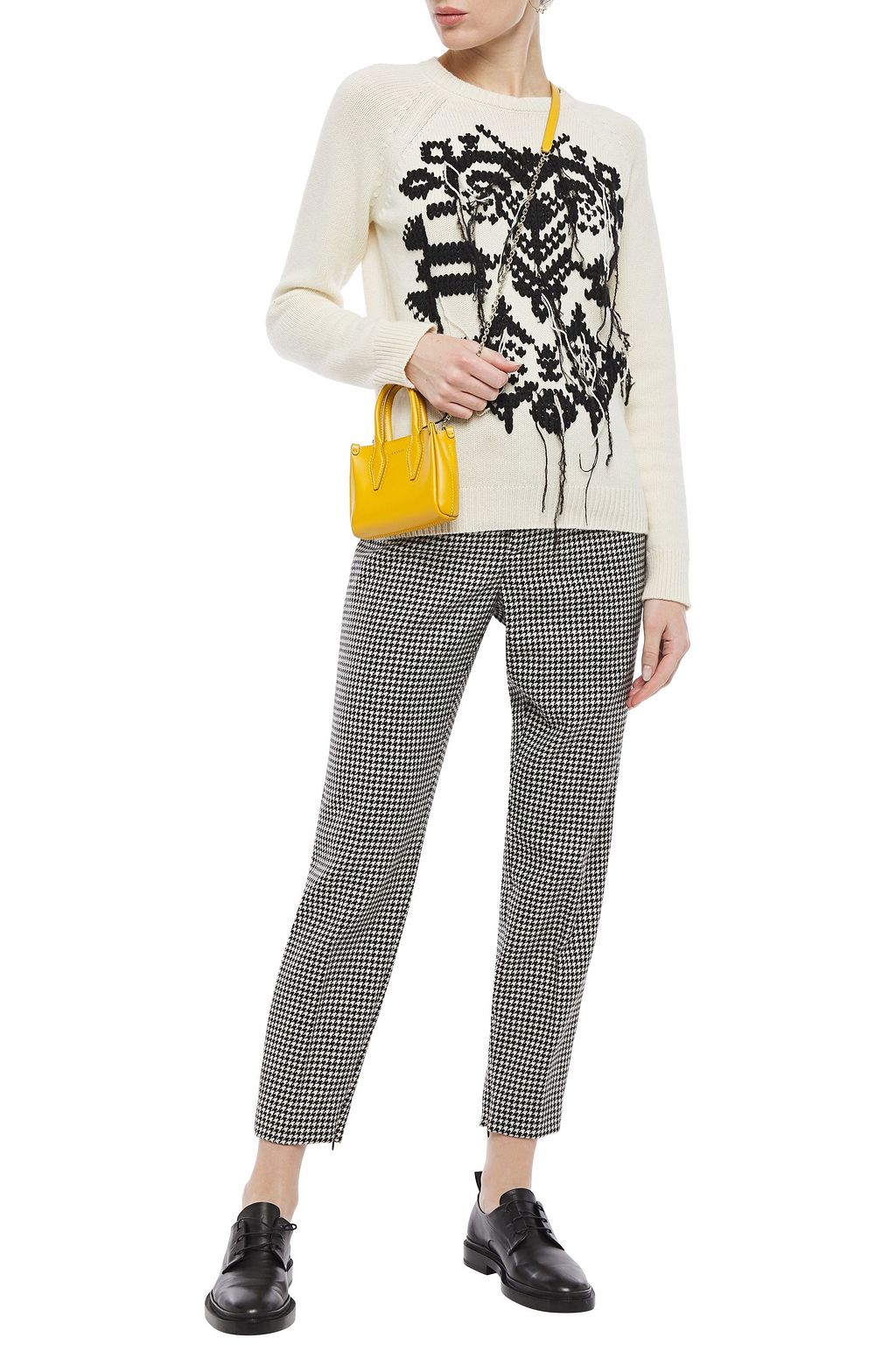 REDVALENTINO Embroidered wool sweater