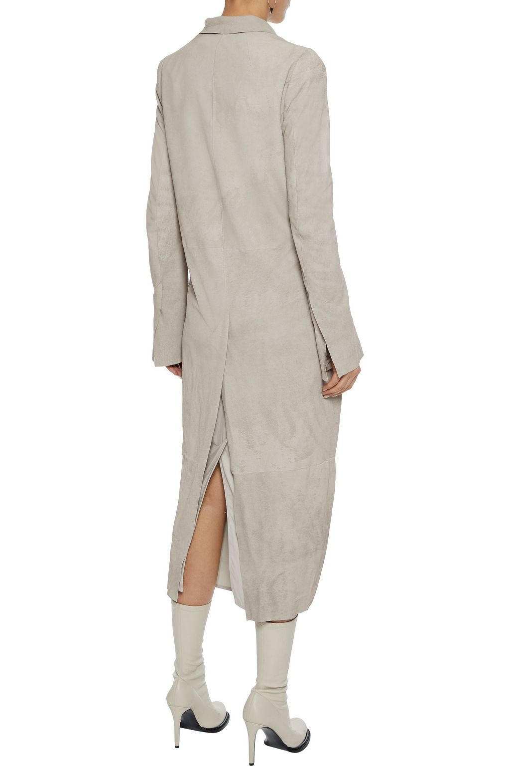 RICK OWENS Knife distressed nubuck coat