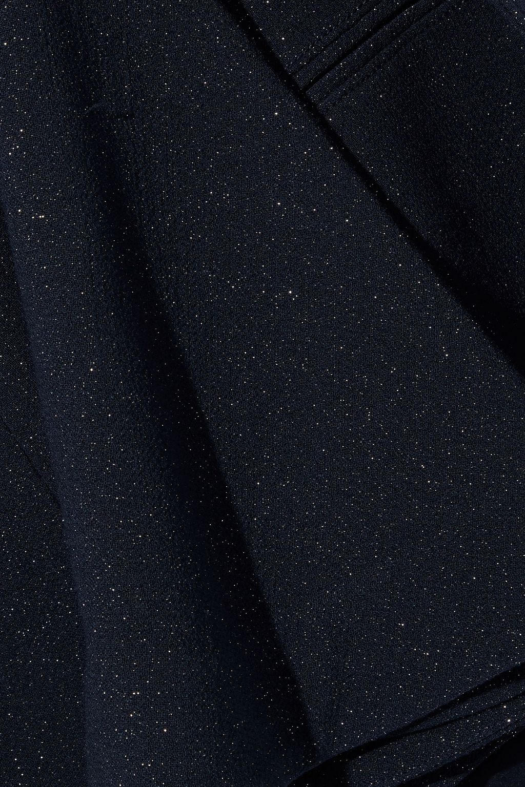 OSCAR DE LA RENTA Metallic wool-blend crepe blazer