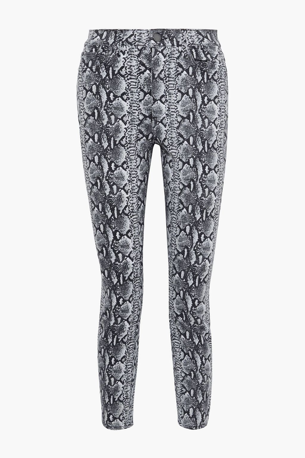 snake print high waisted jeans