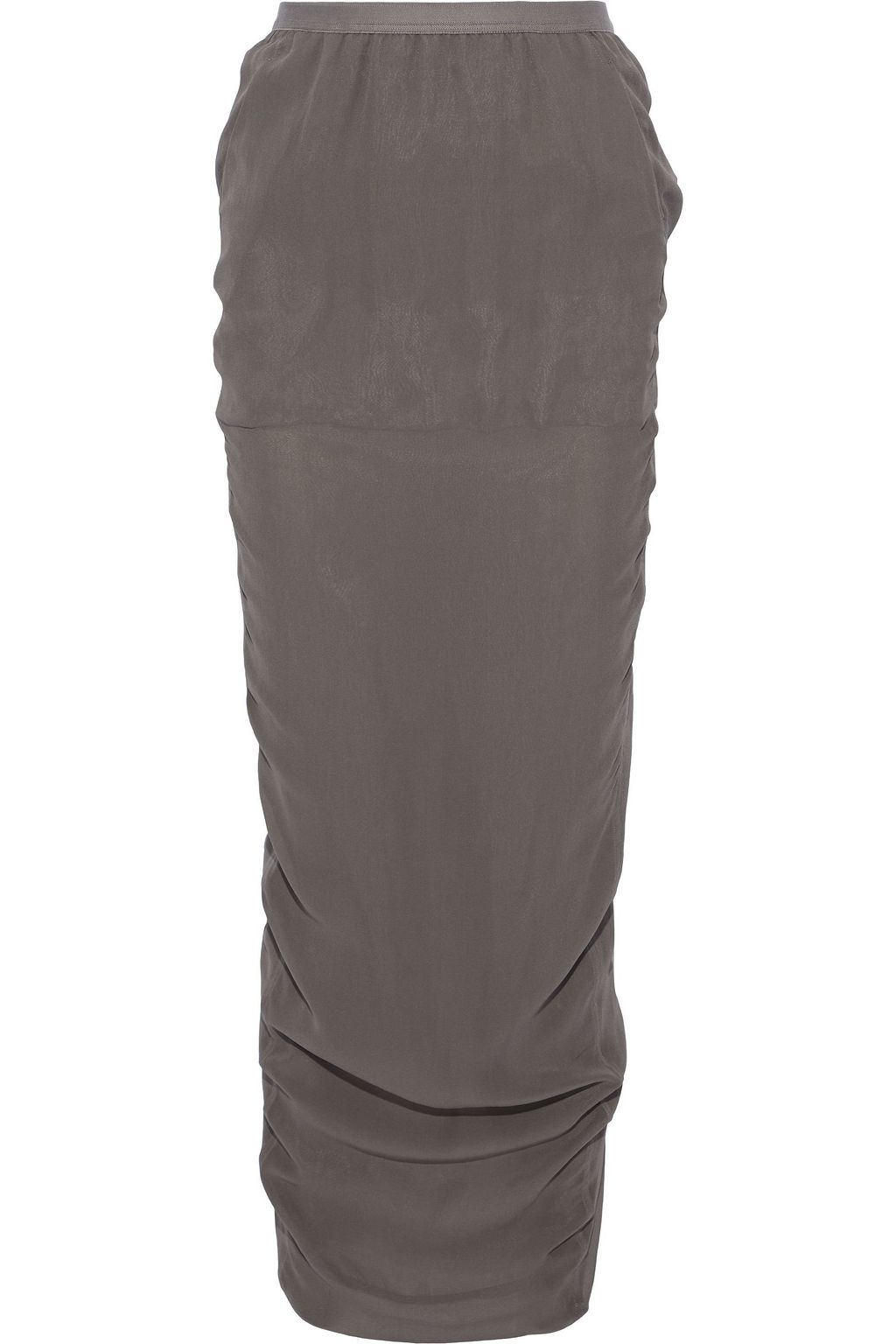 silk crepe maxi skirt