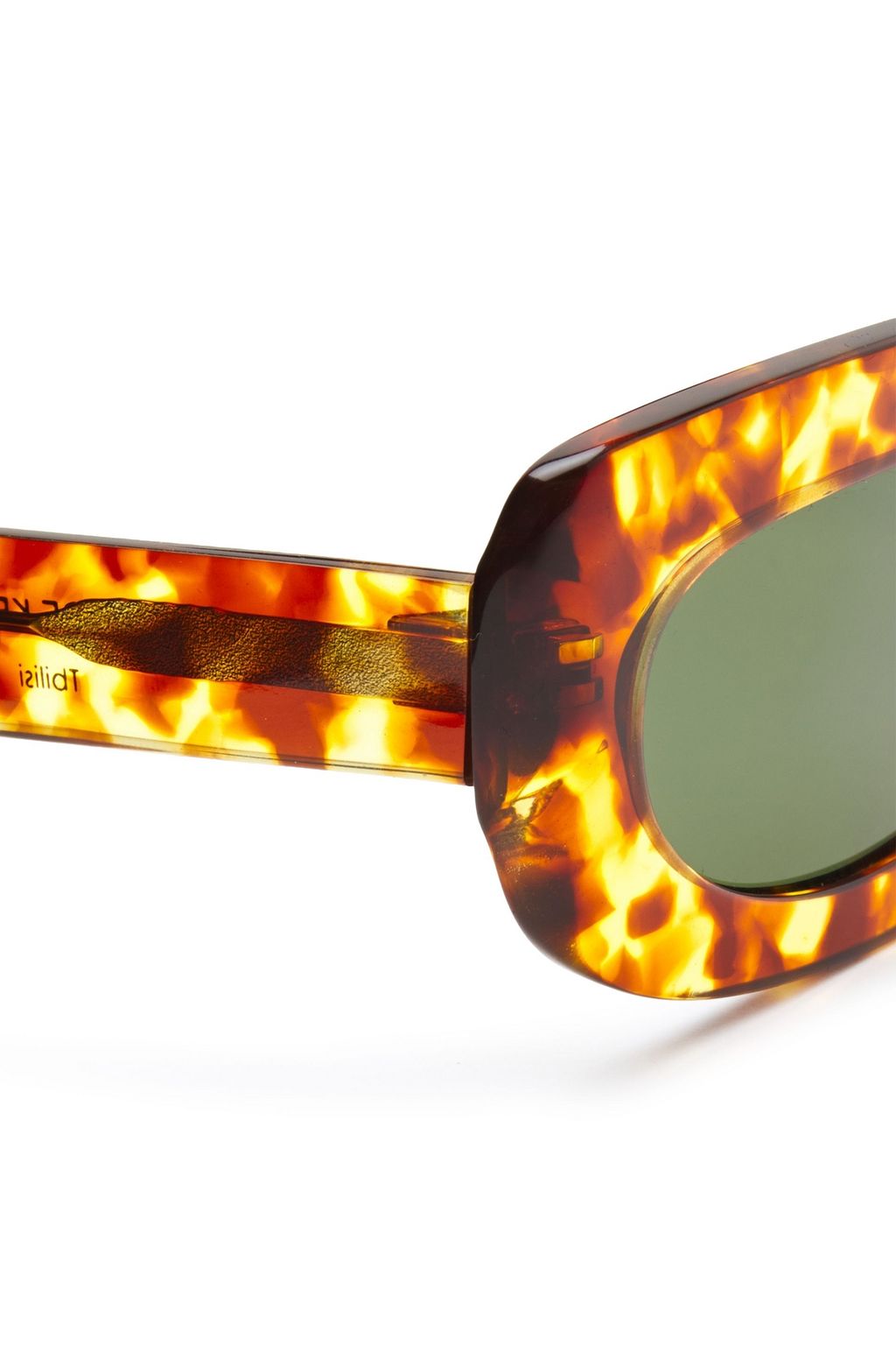 GEORGE KEBURIA Square-frame tortoiseshell acetate sunglasses