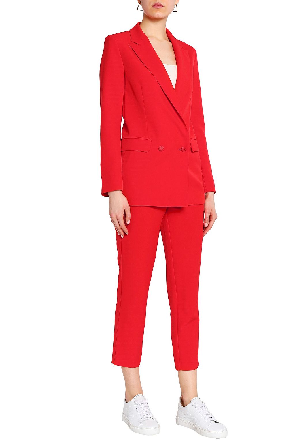 IRIS & INK Luca double-breasted crepe blazer