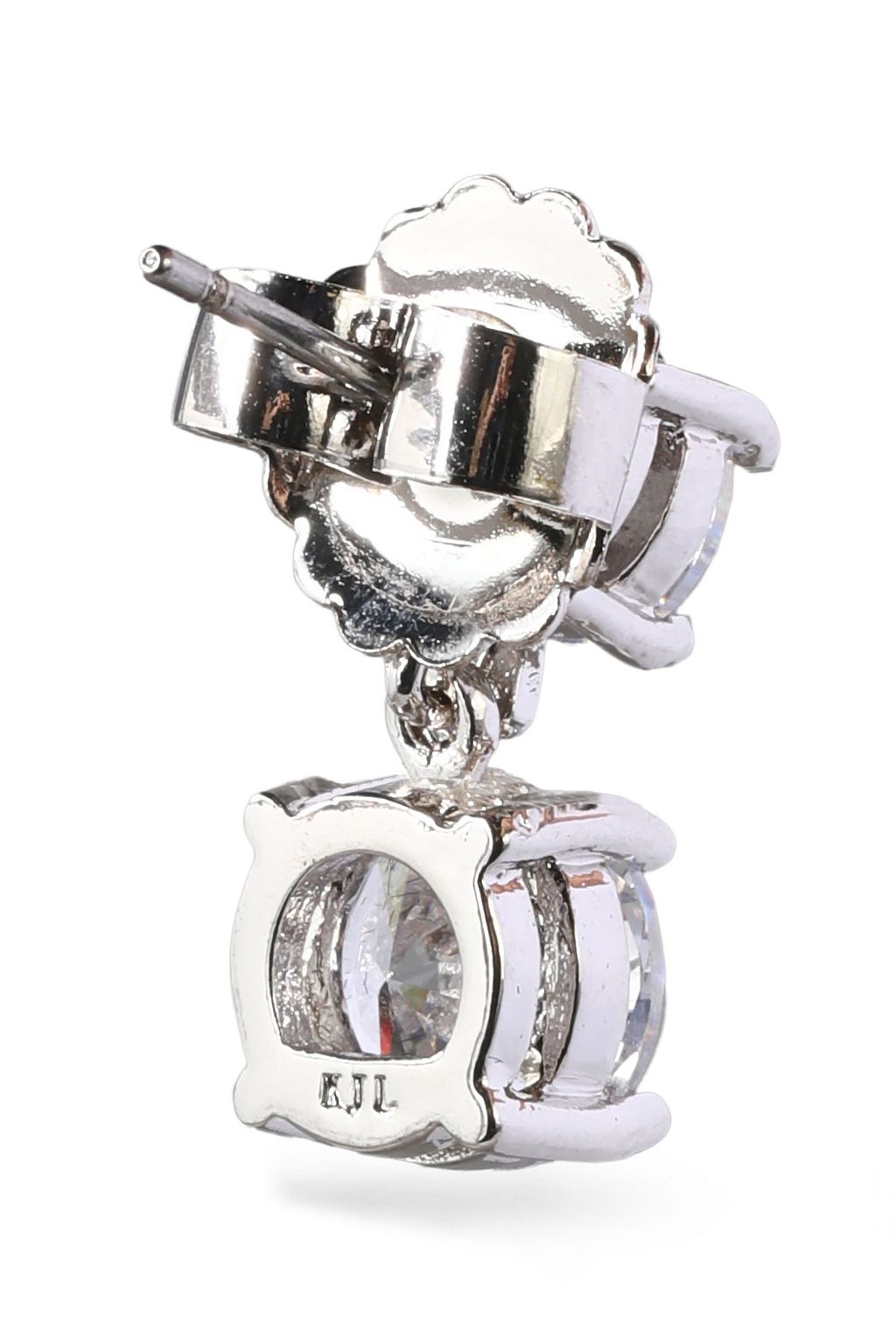 CZ BY KENNETH JAY LANE Silver-tone crystal earrings