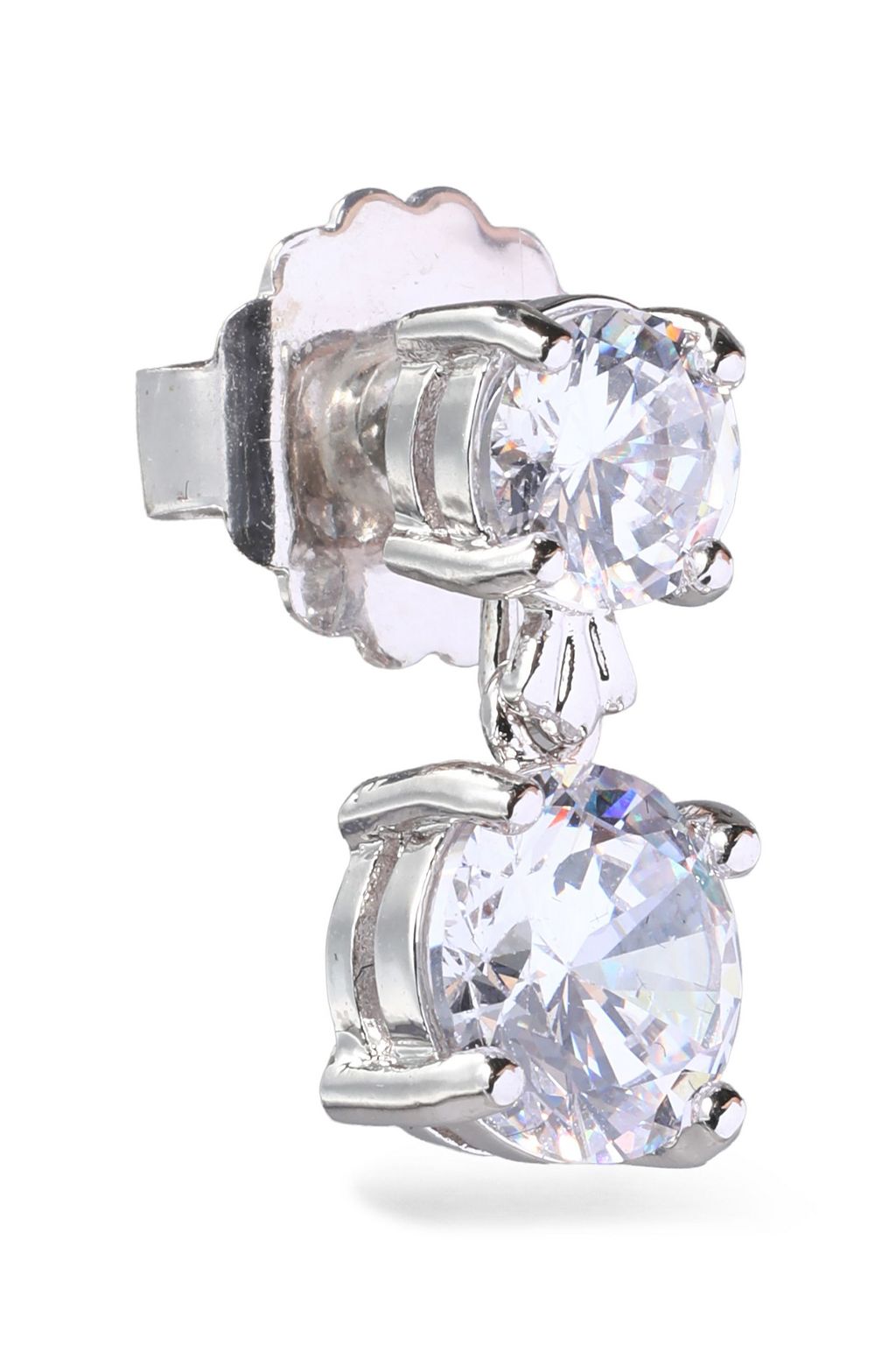 CZ BY KENNETH JAY LANE Silver-tone crystal earrings