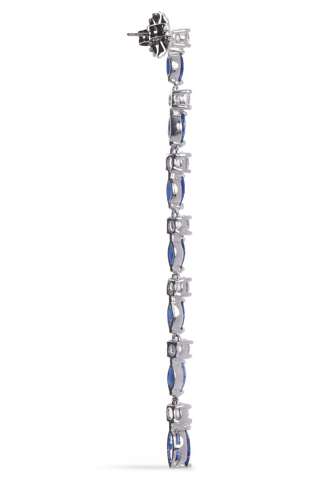 CZ BY KENNETH JAY LANE Silver-tone crystal earrings