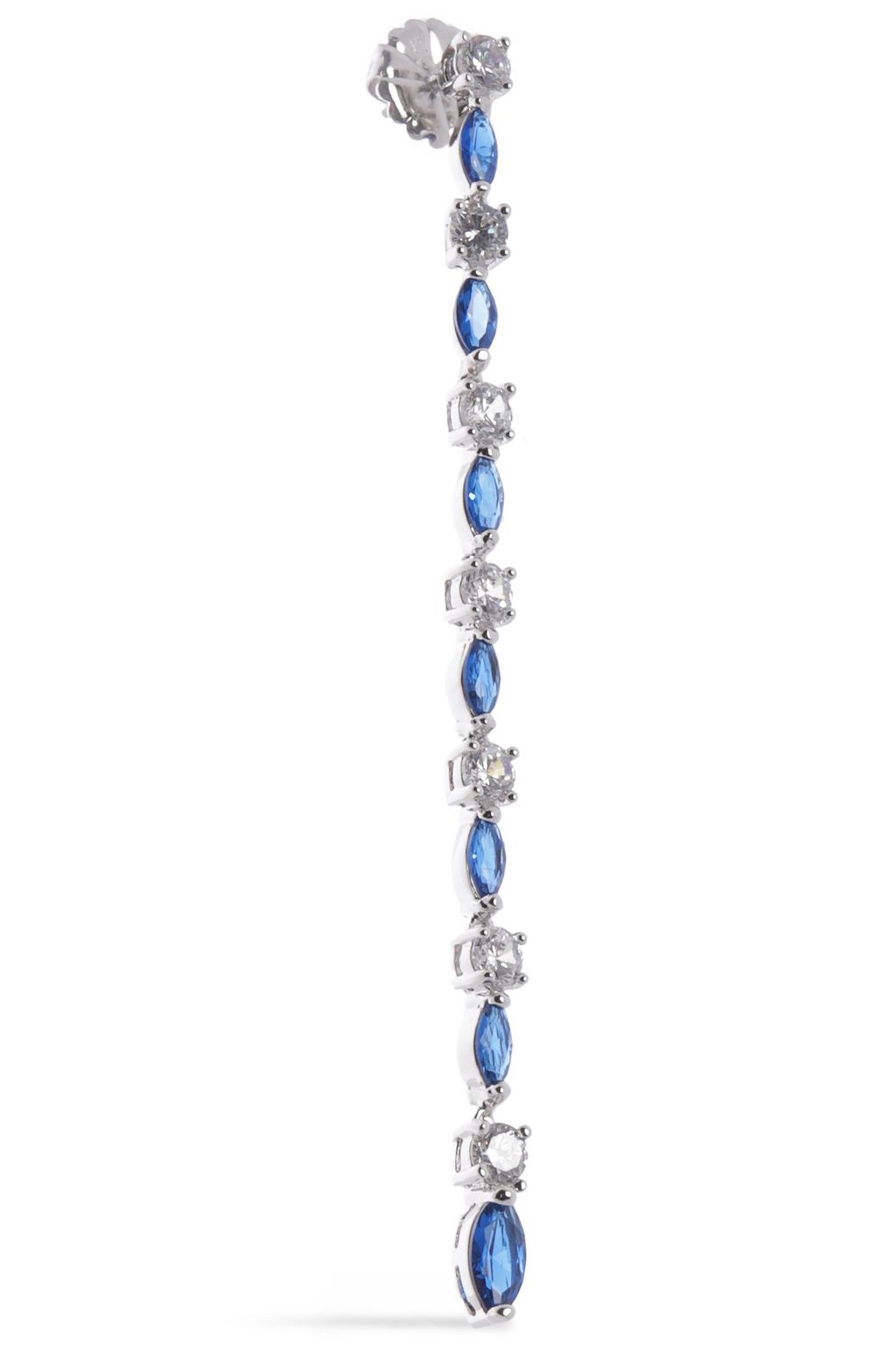 CZ BY KENNETH JAY LANE Silver-tone crystal earrings