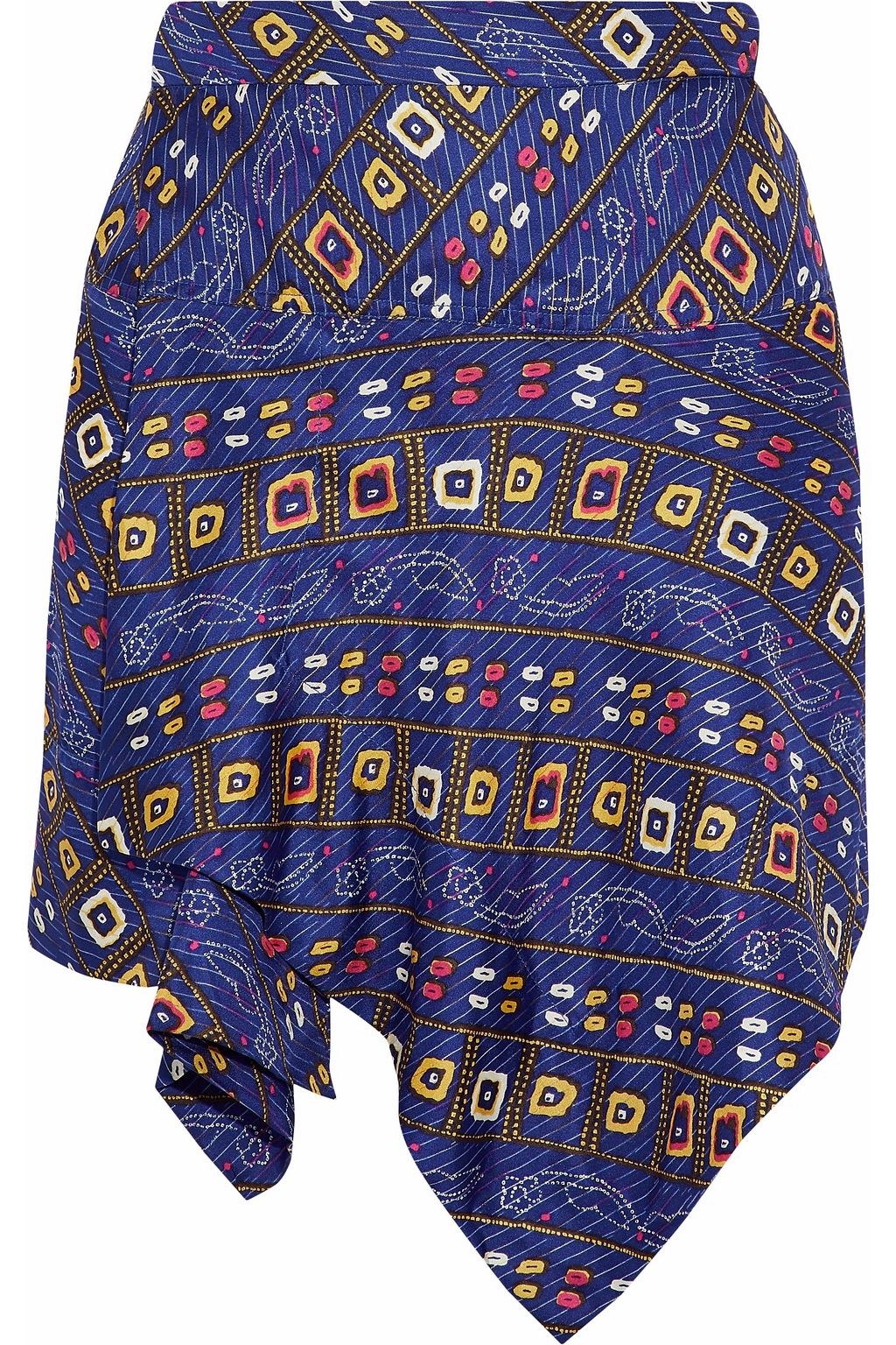 royal blue wrap skirt