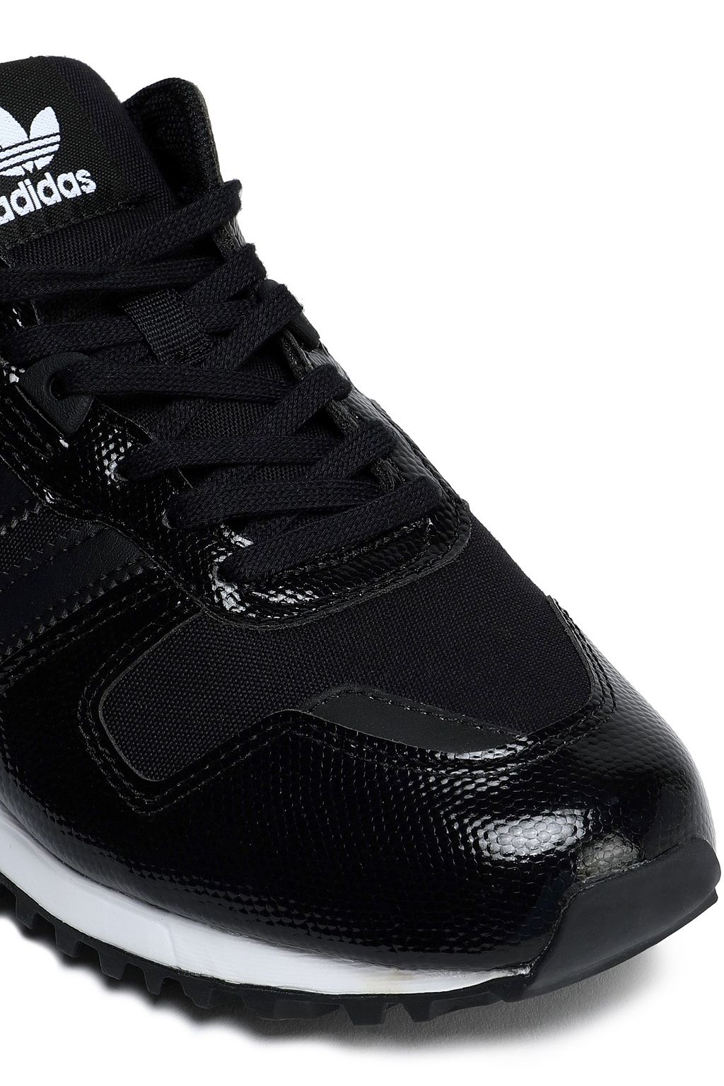 ADIDAS ORIGINALS ZX 700 snake-effect leather and mesh sneakers