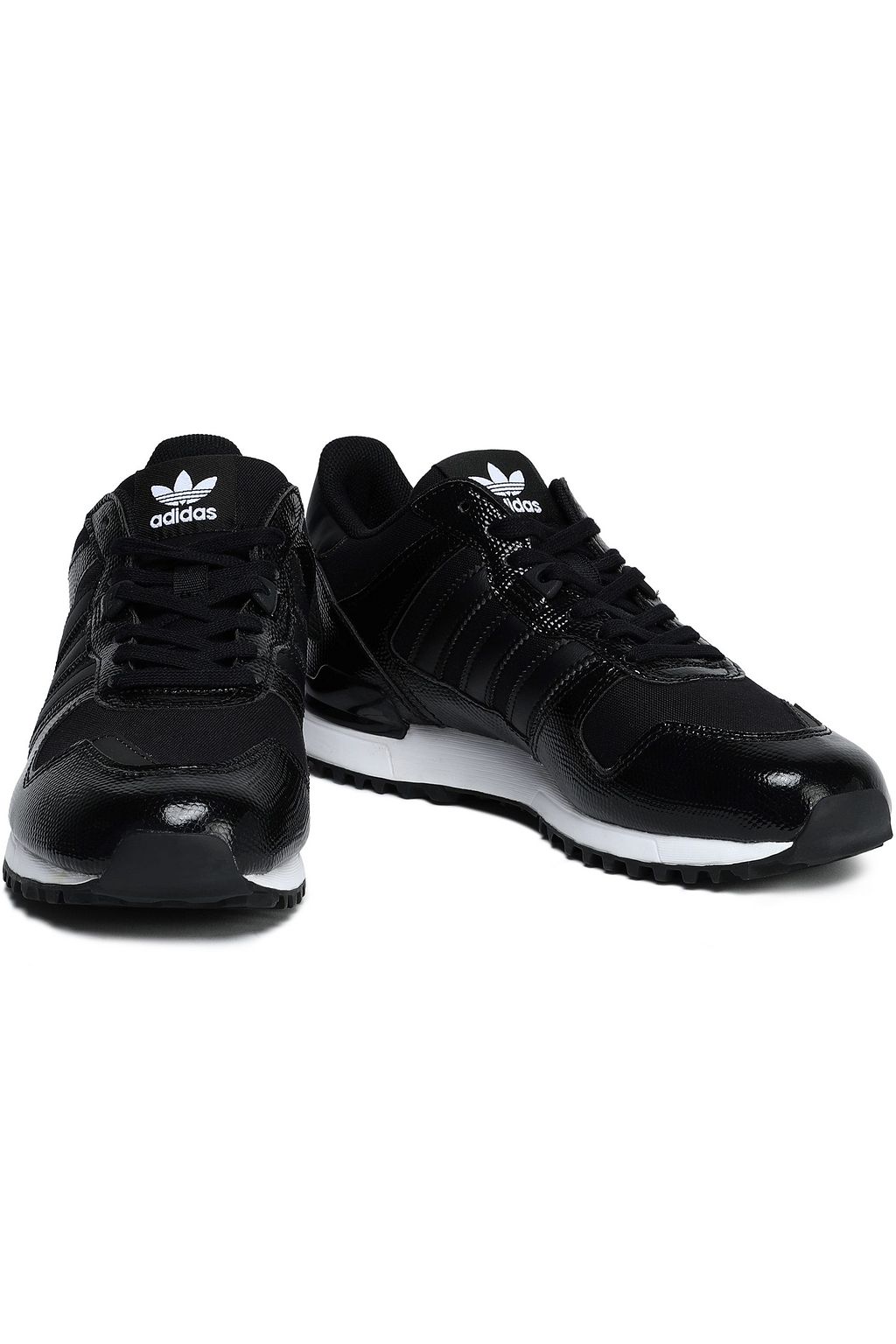 ADIDAS ORIGINALS ZX 700 snake-effect leather and mesh sneakers