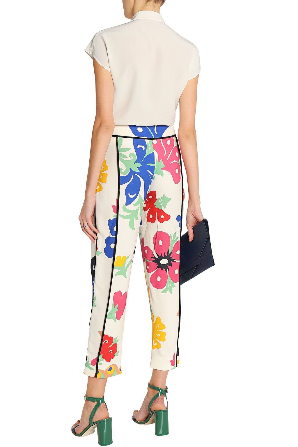 VICTORIA, VICTORIA BECKHAM クレープ ワイドレッグ パンツ