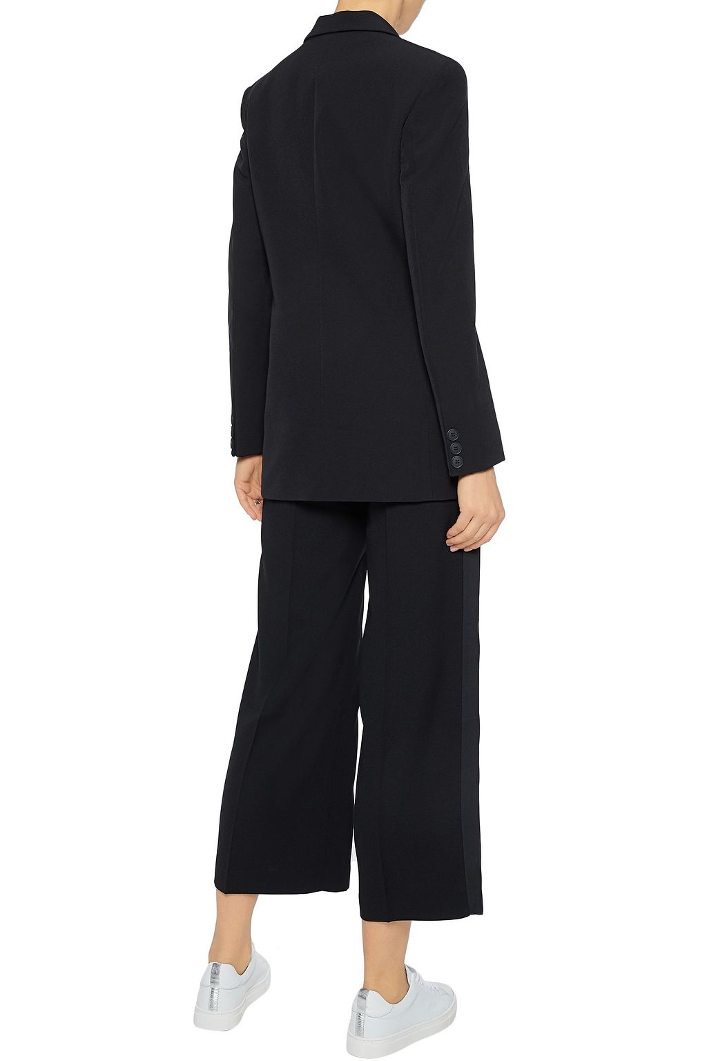 IRIS & INK Double-breasted crepe blazer