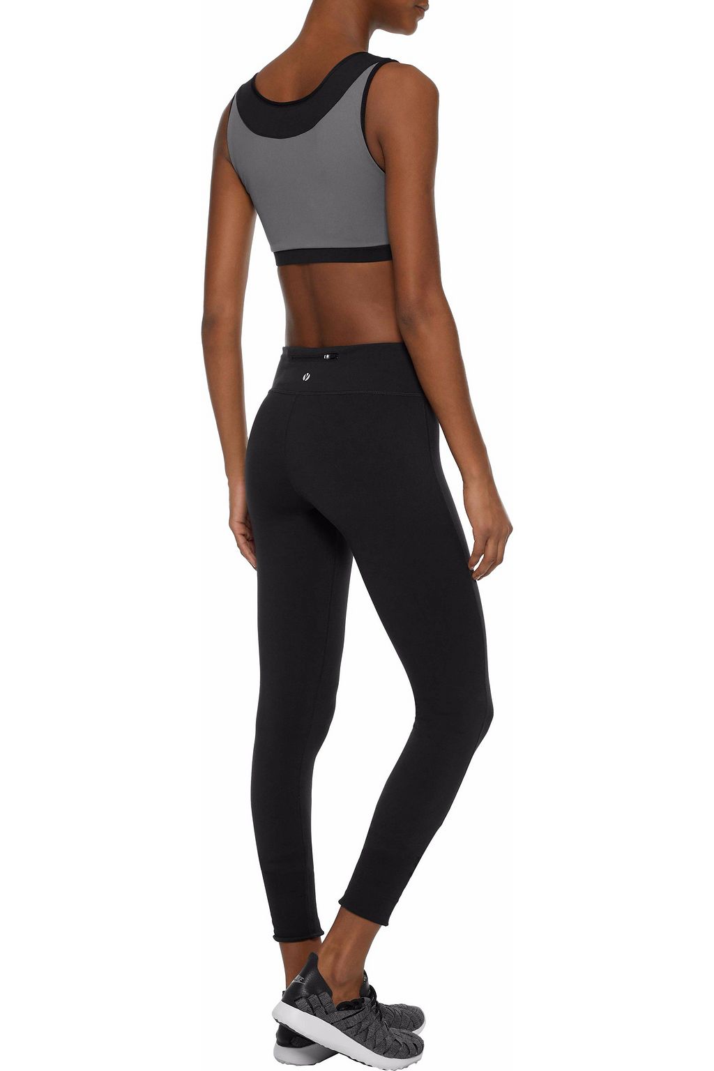 LIVE THE PROCESS Two-tone stretch-Supplex® sports bra