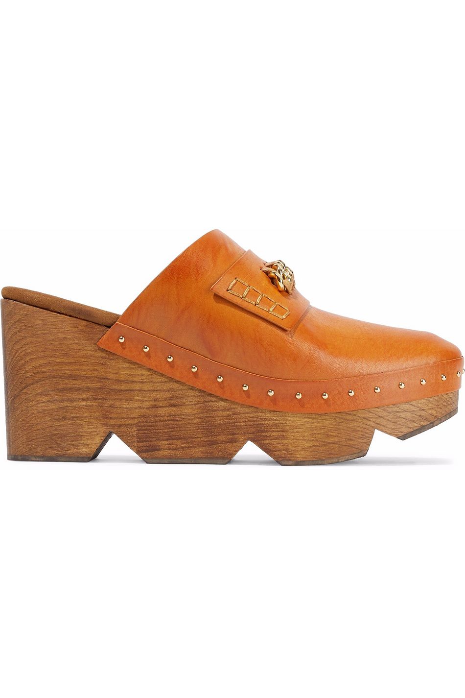 faux leather clogs