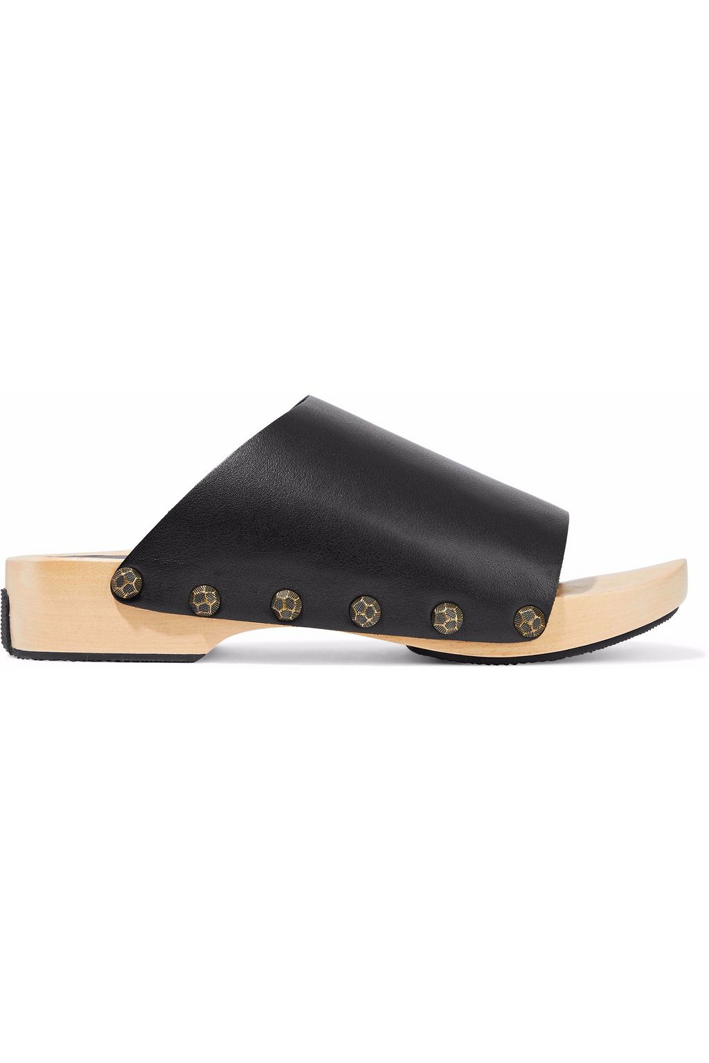 black leather clogs for sale