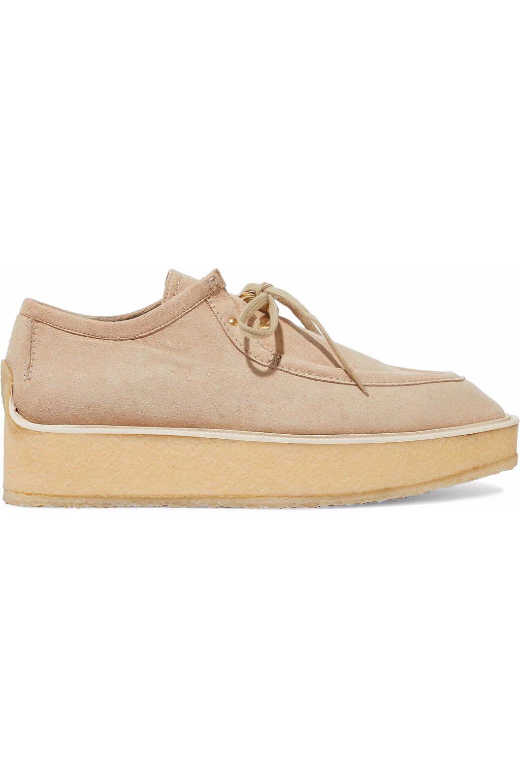 tan platform loafers