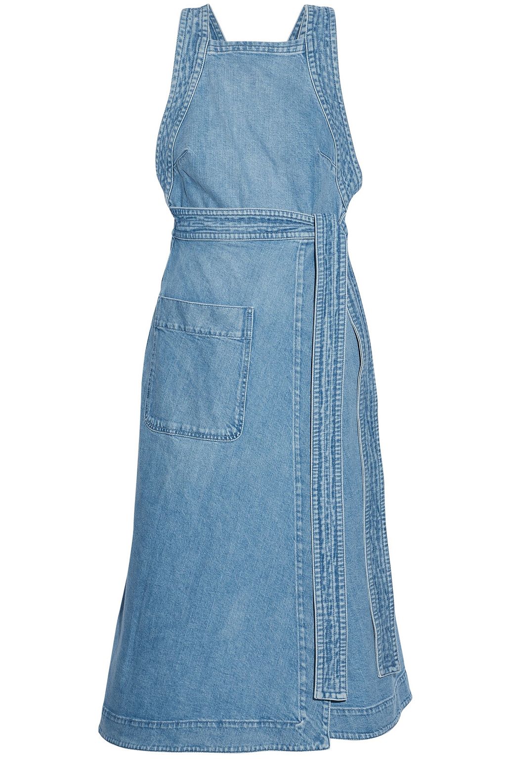 distressed denim shirt dress