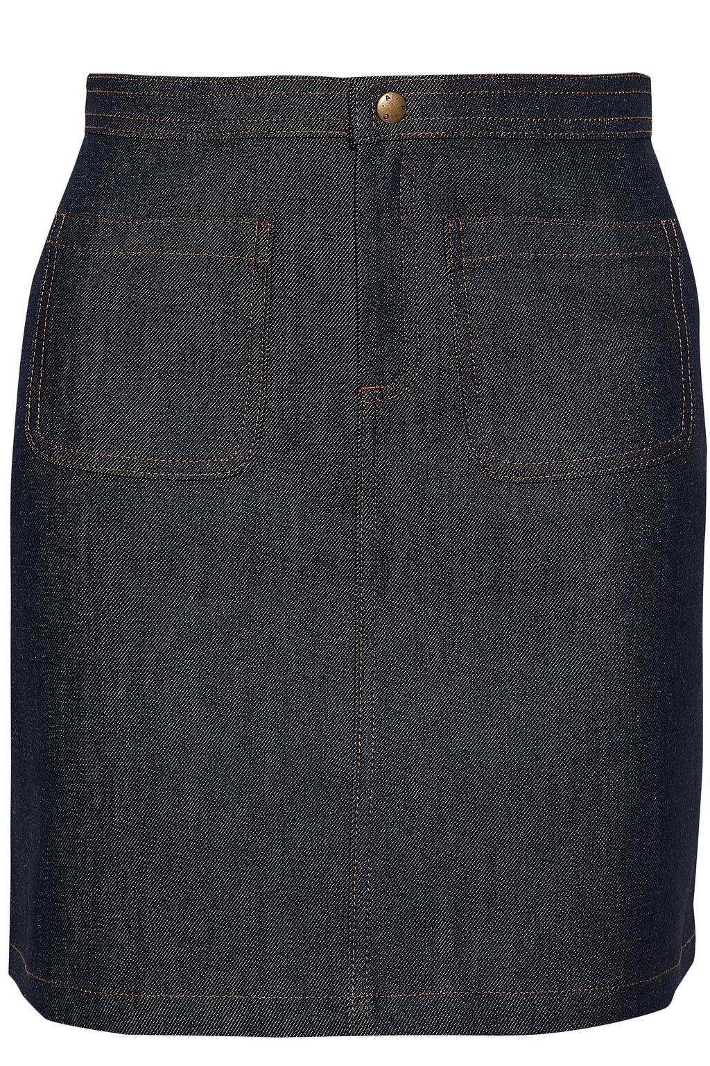 apc denim mini skirt