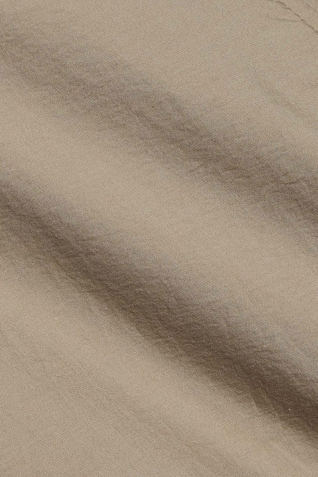 BRUNELLO CUCINELLI Asymmetric layered cotton-blend shirt dress