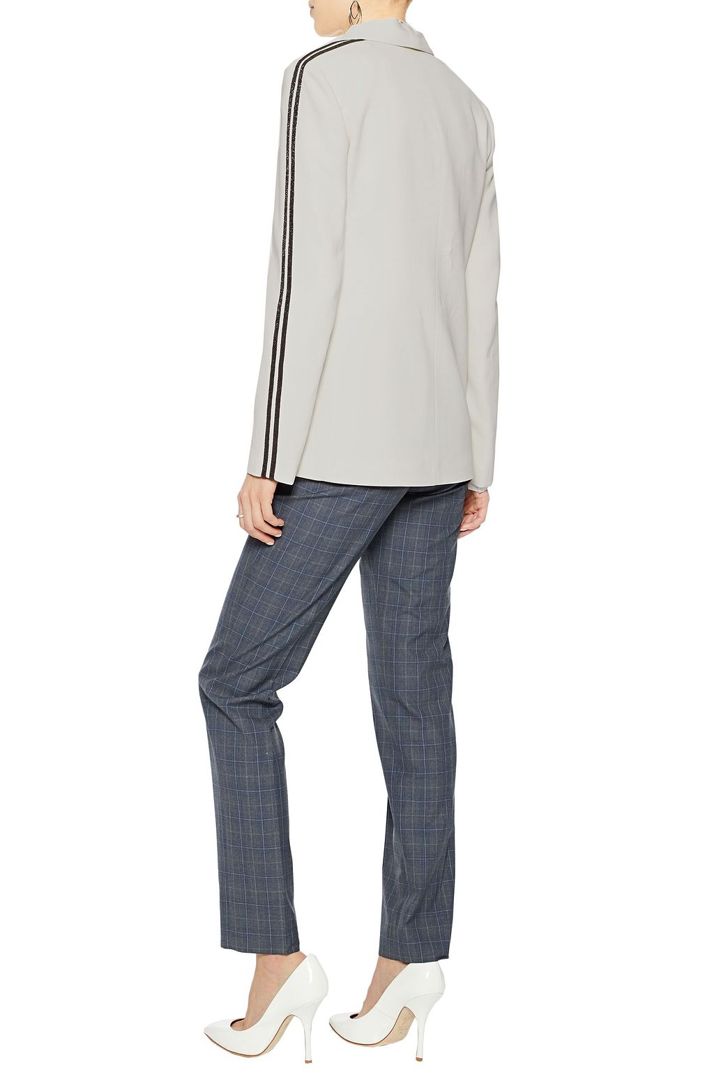 BRUNELLO CUCINELLI Bead-embellished cady blazer