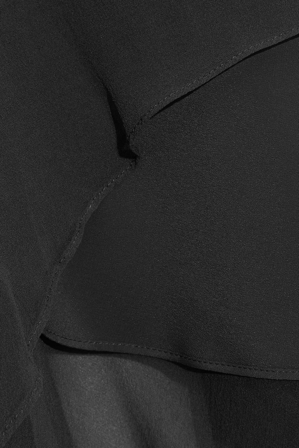 BRUNELLO CUCINELLI Asymmetric layered silk-chiffon skirt
